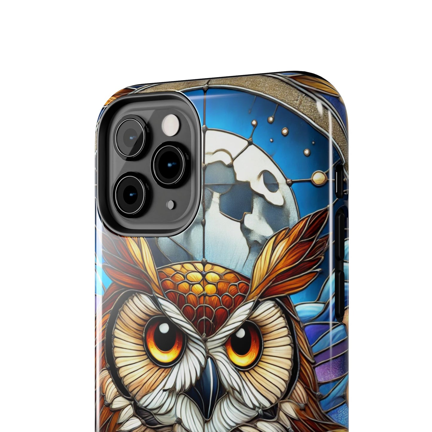 IPhone Case - Owl Stained Glass Design - Durable Protection