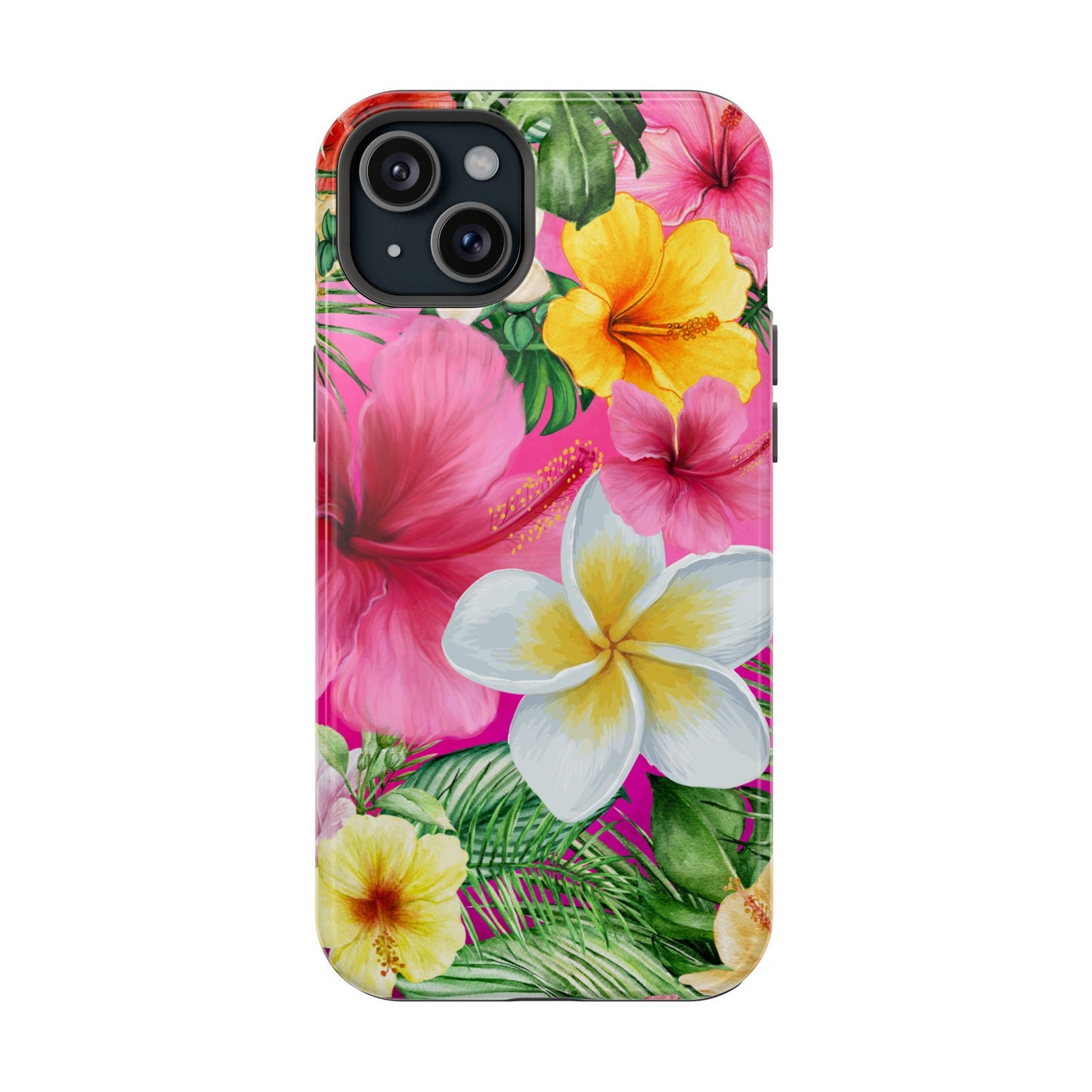 Tropical Floral MAGNETIC Phone Case - Tough, Durable, Chic Protection, Summer Vibes, Gift for Her