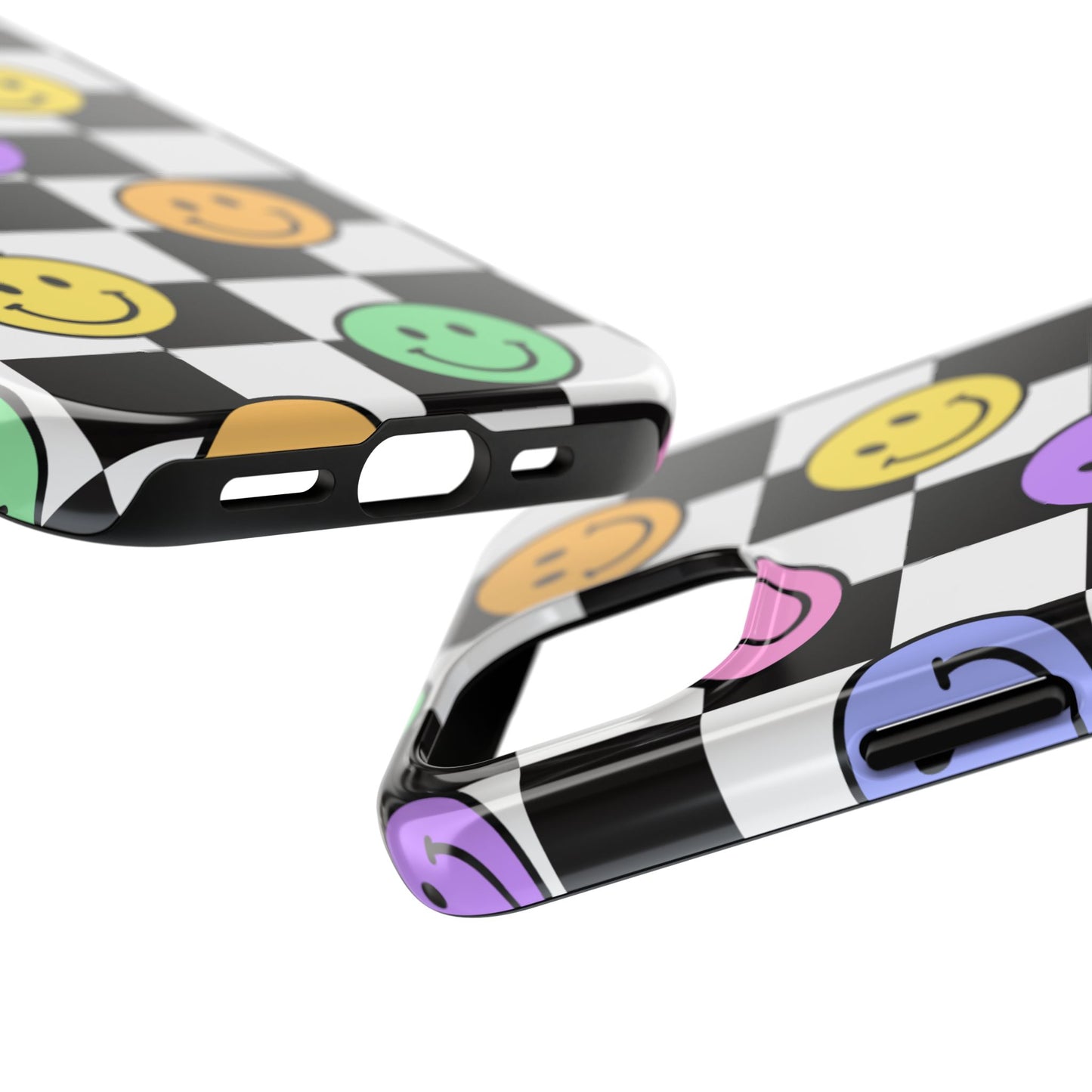 Colorful Smiley Face Phone Case, Durable Phone Cover, Fun Tech Accessories, Great for Gifts, Birthday, Holiday