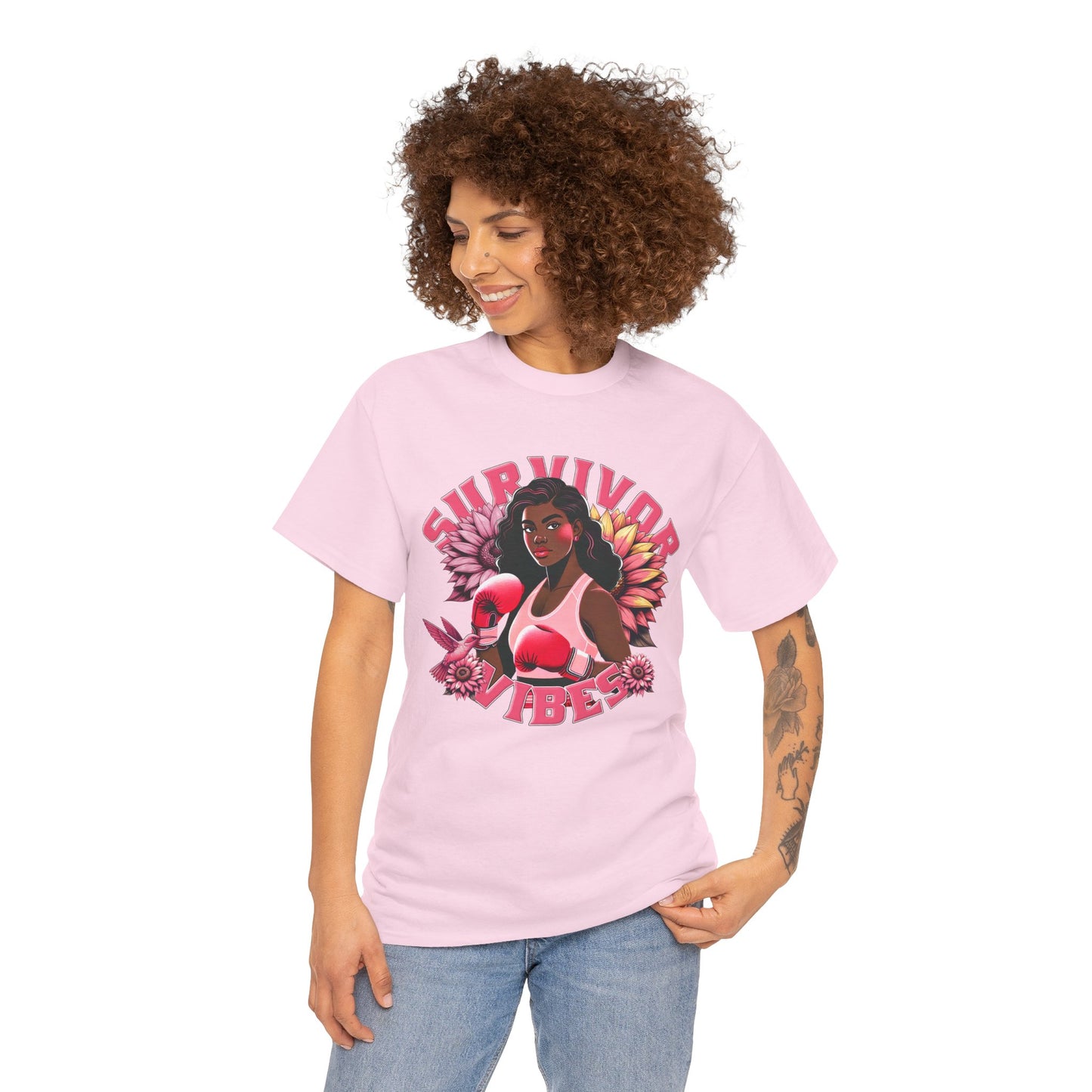 Survivor Vibes Unisex Tee - Empowering Breast Cancer T-Shirt
