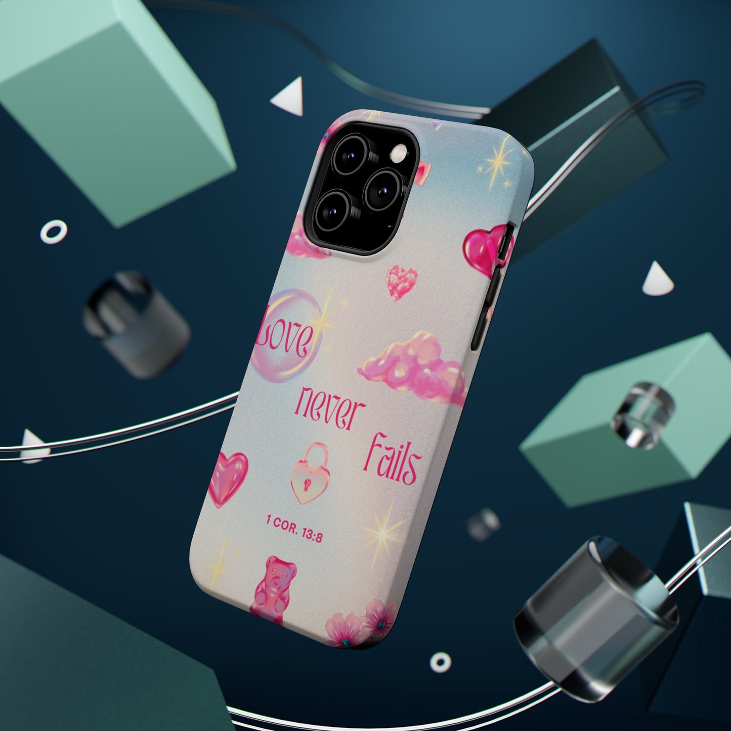 Love Never Fails Bible Verse Tough MAGNETIC Phone Case