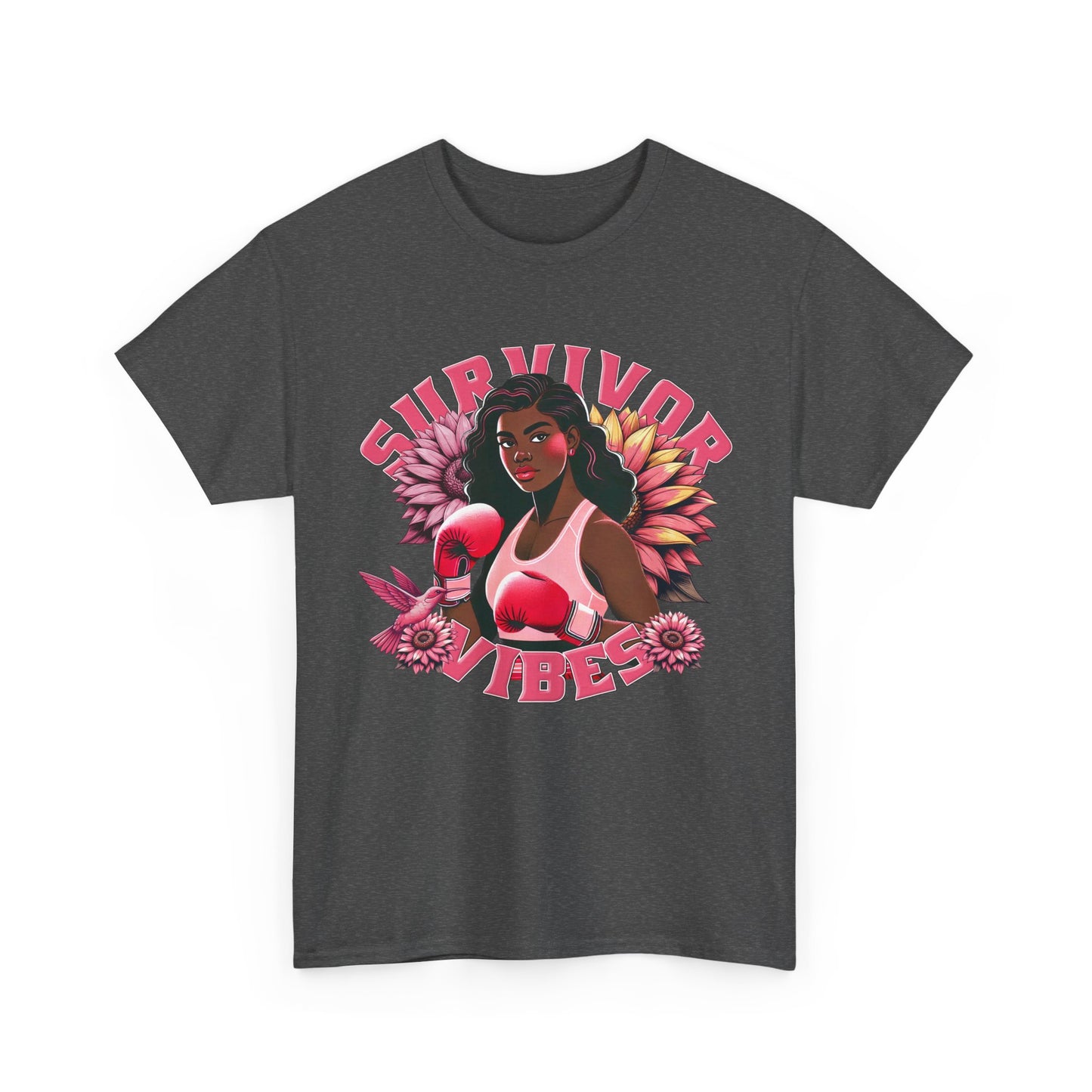 Survivor Vibes Unisex Tee - Empowering Breast Cancer T-Shirt