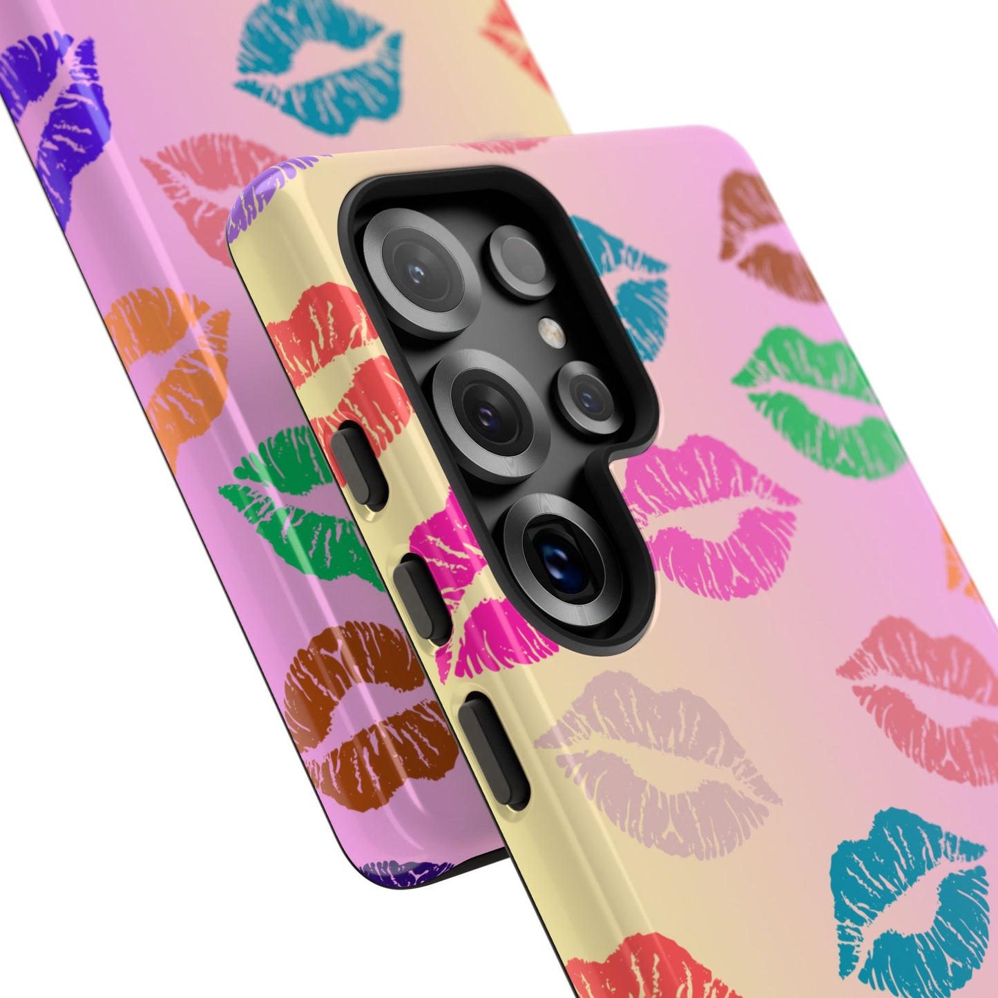 Kiss Print Tough Phone Cases Cute, Durable for Samsung