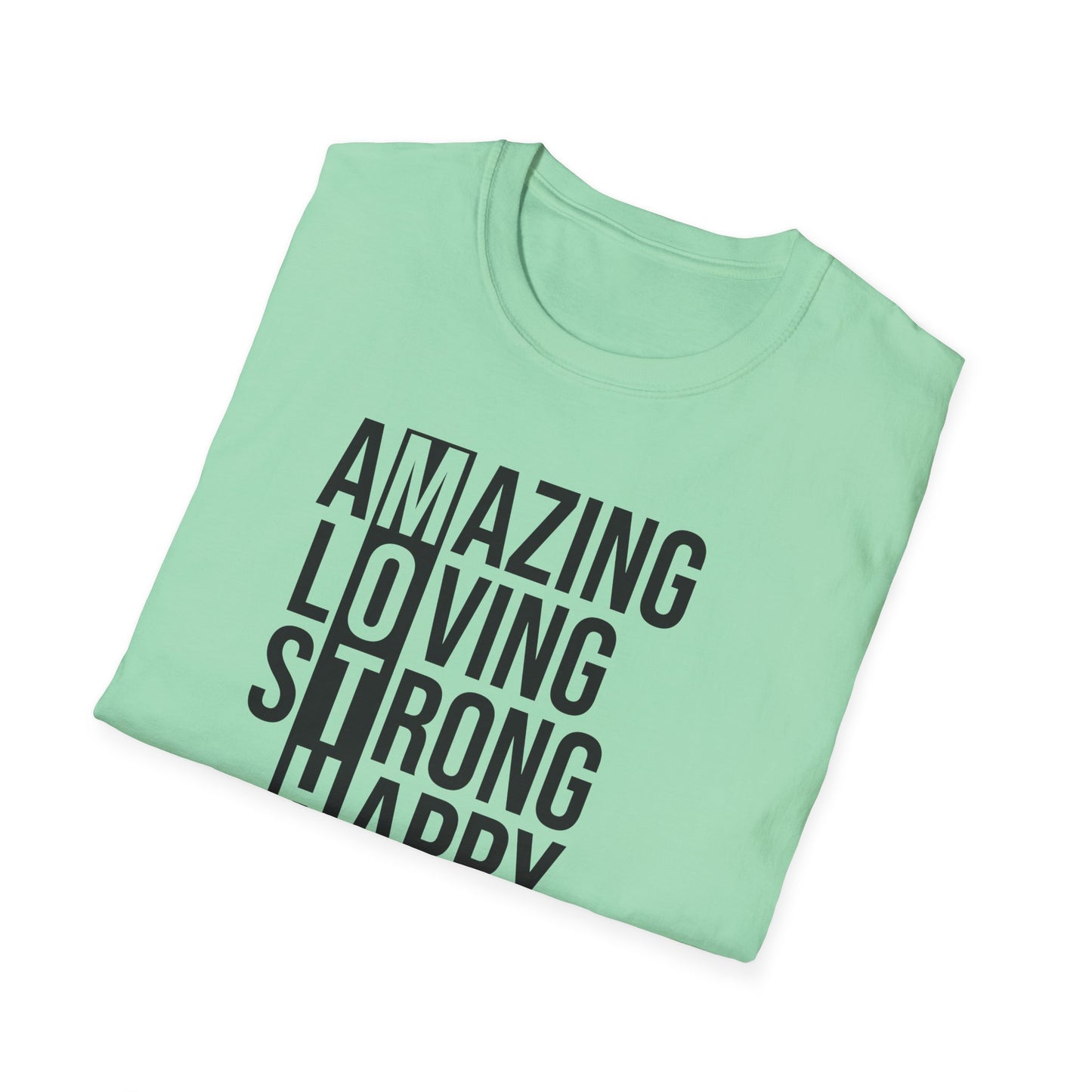 Affirmation T-Shirt - Inspirational Amazing Loving Strong Happy Selfless Graceful-MOTHER