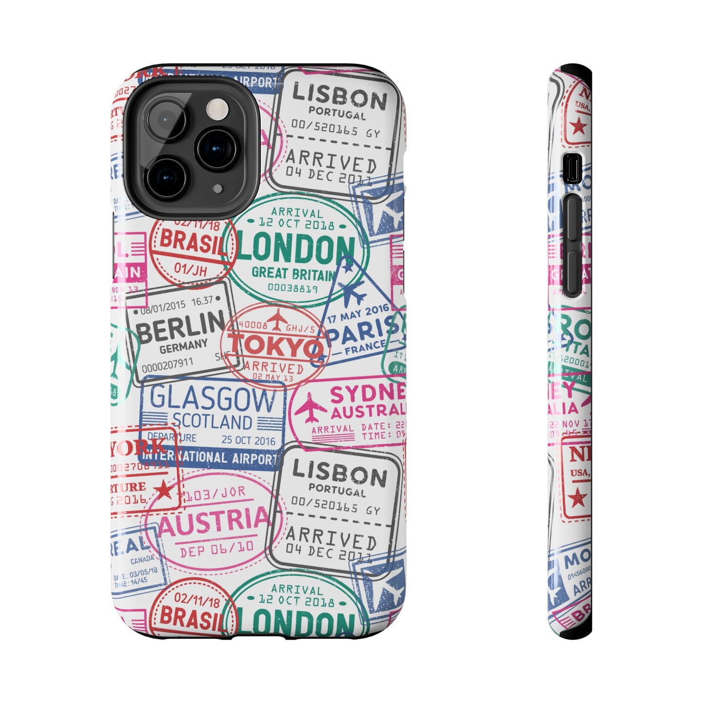 Travel-Inspired, Passport, Travelers, Adventure Stamp, Unique Phone Case