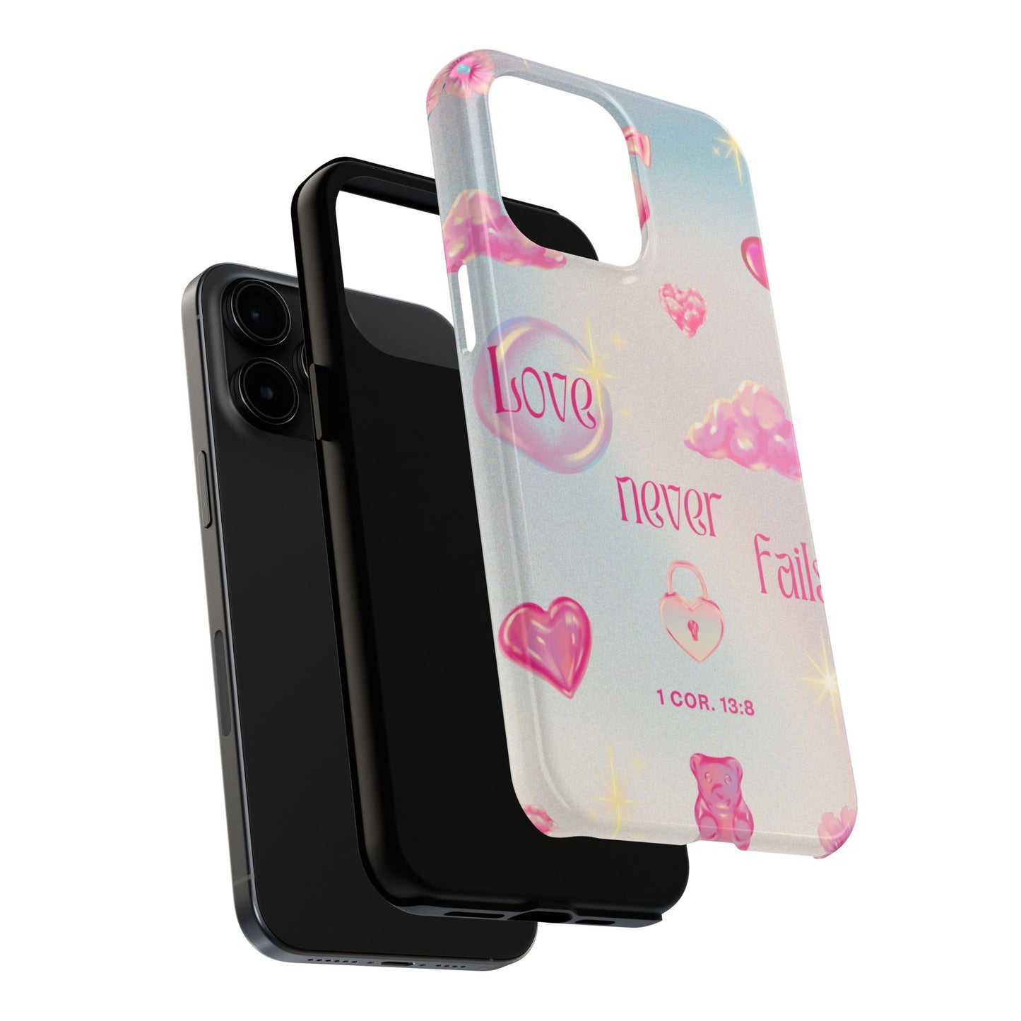 Love Never Fails Bible Verse Tough Phone Case