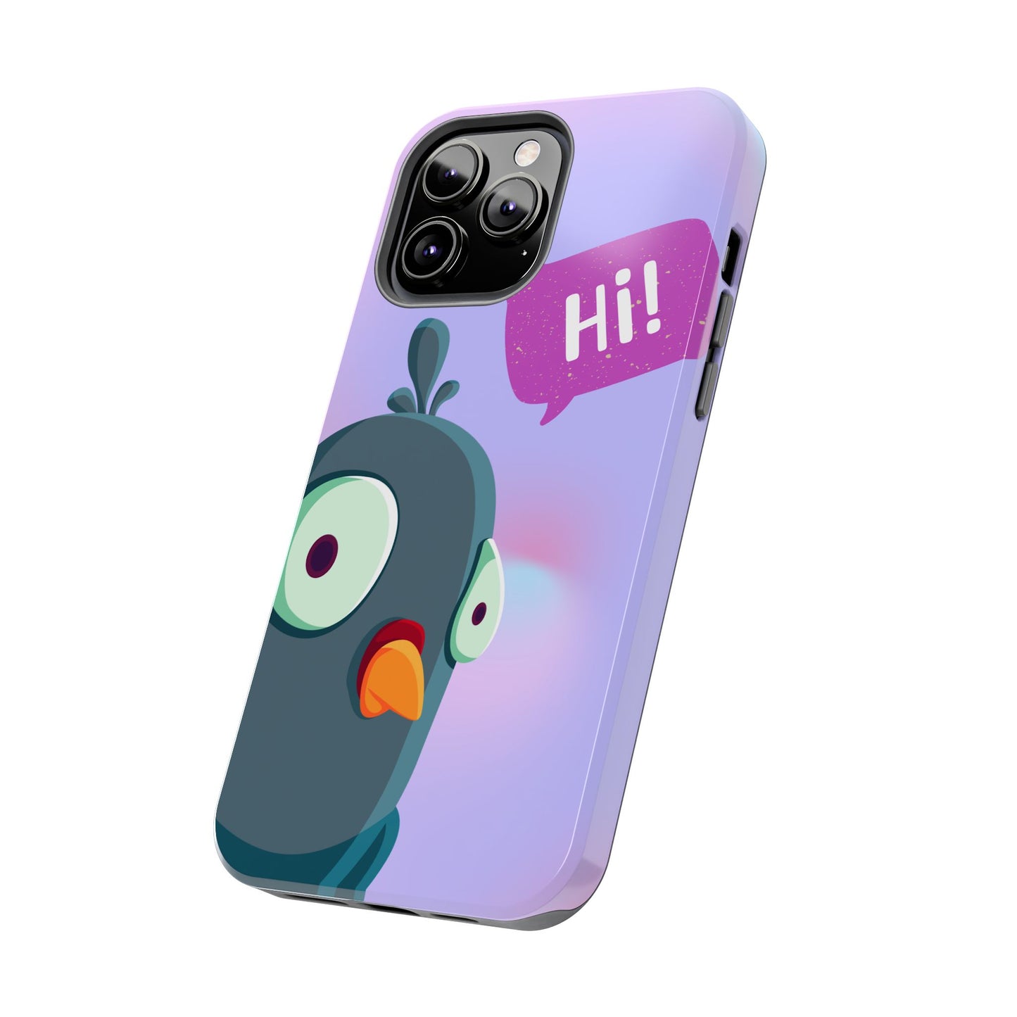 Colorful Cartoon Bird Tough Phone Case - Say Hi!
