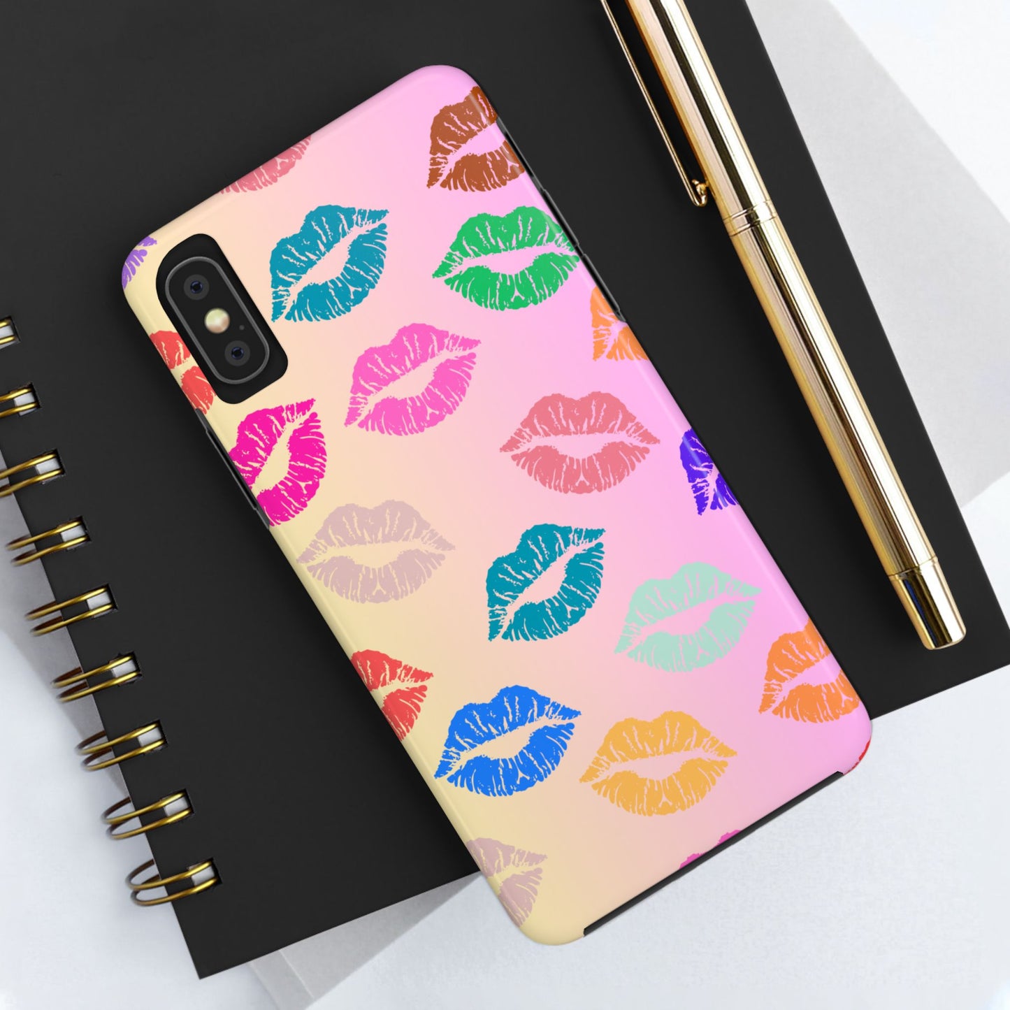 Kiss Print Tough Phone Cases Cute, Durable for Iphone