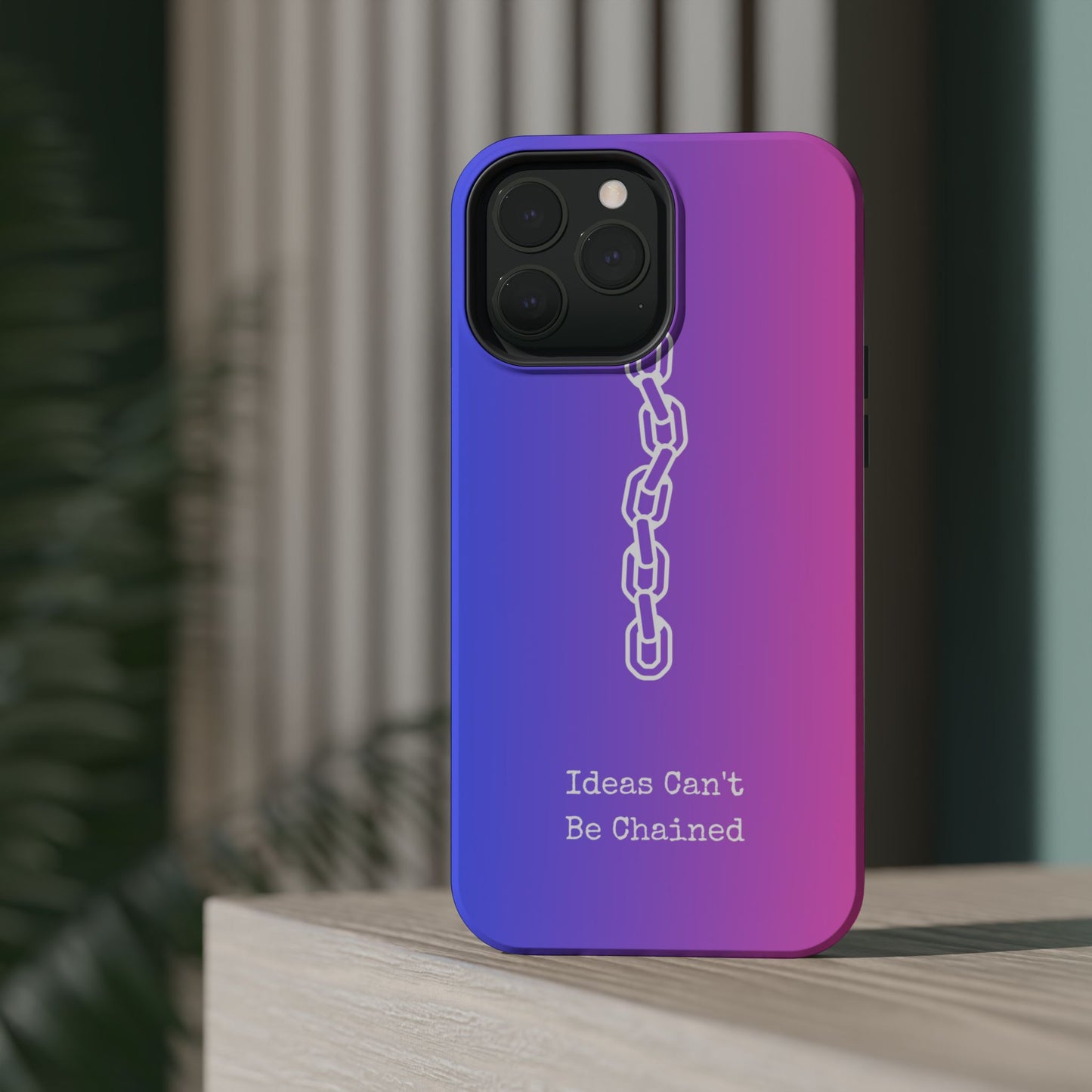 Colorful MAGNETIC Inspirational, Motivational - Ideas Can't Be Chained Phone Cases
