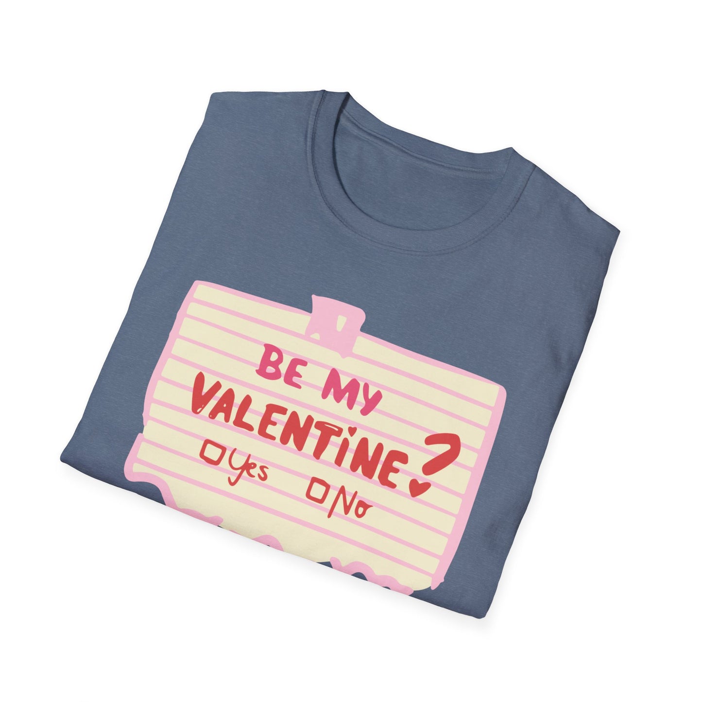 Couples Heart Graphic Unisex Softstyle T-Shirt - 'Yes or No' Design