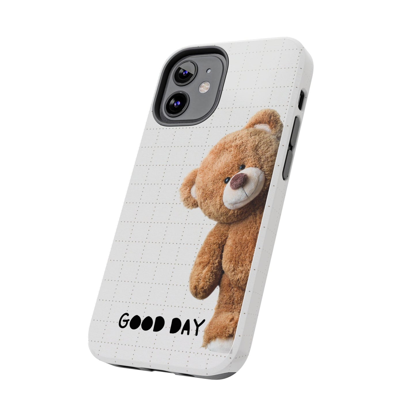 Good Day Teddy Bear Phone Cases, Cute, Gift for Friends, Teddy Bear Lover's Case