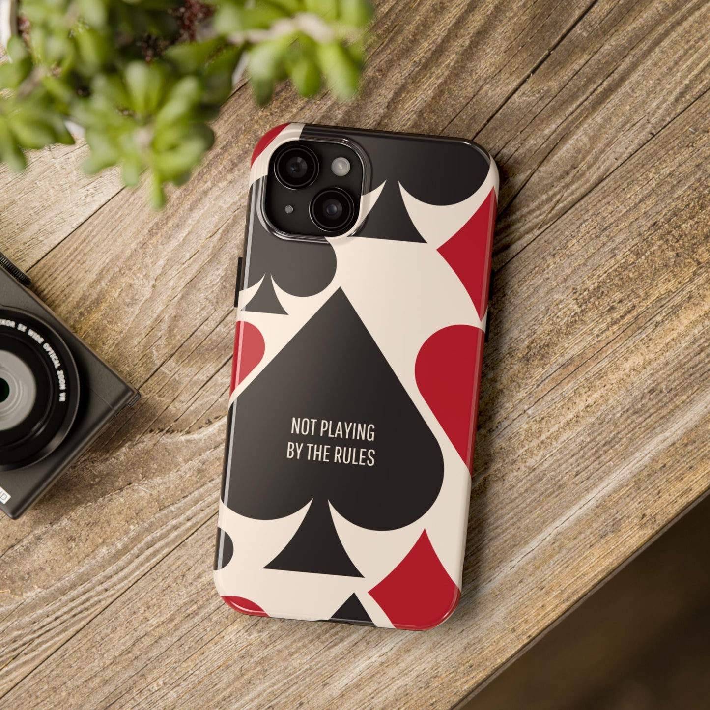 Bold Playing Card Tough Phone Case - Not Playing by the Rules