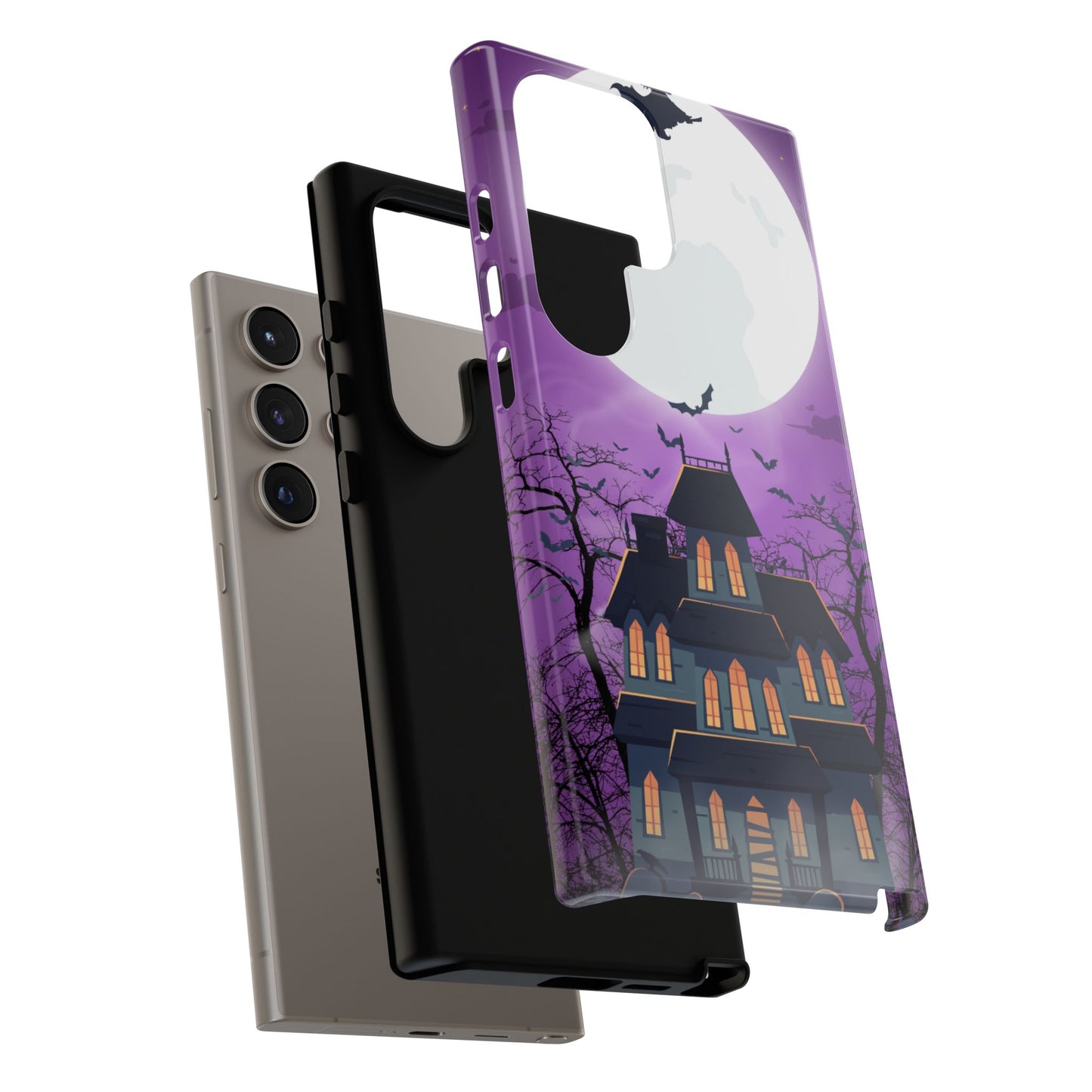 Halloween Haunted, Spooky House, Witchy Vibe Phone Case for Samsung