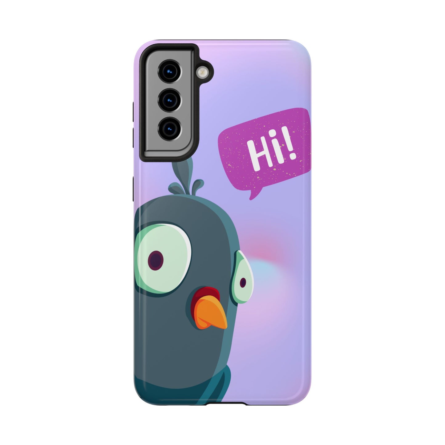 Colorful Cartoon Bird Tough Phone Case - Say Hi!