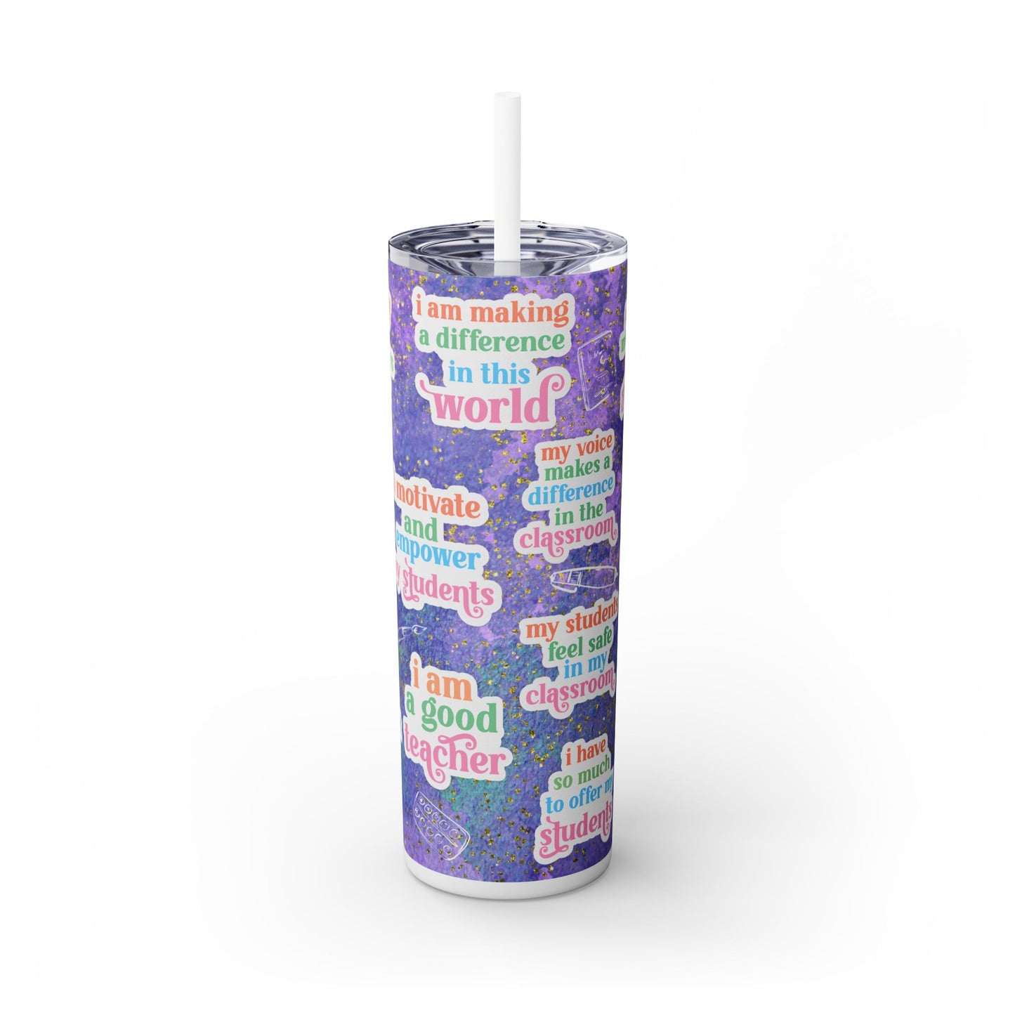 Teacher Daily Affirmation 20 oz Tumbler - Motivational