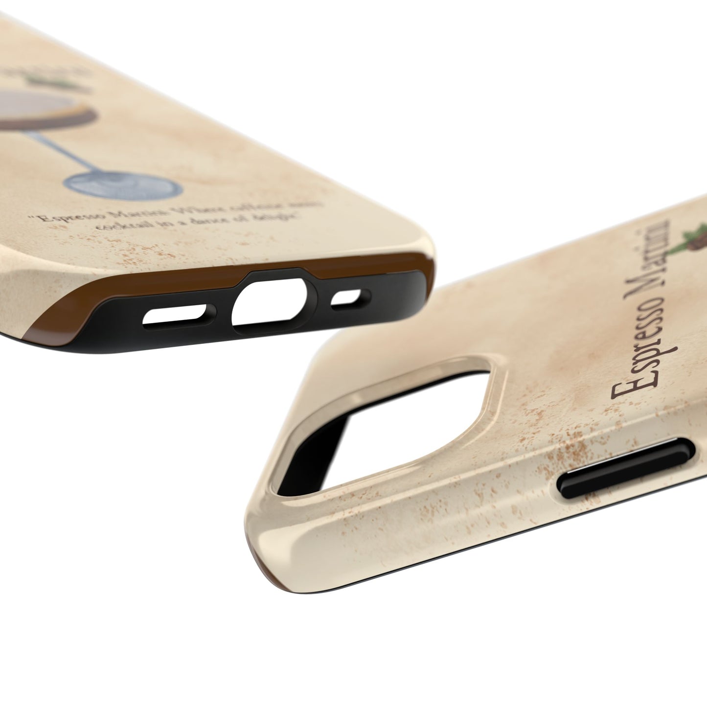 Espresso Martini Tough Phone Cases | Stylish Drink Design | Unique Gift for Cocktail Lovers | Perfect for Any Occasion