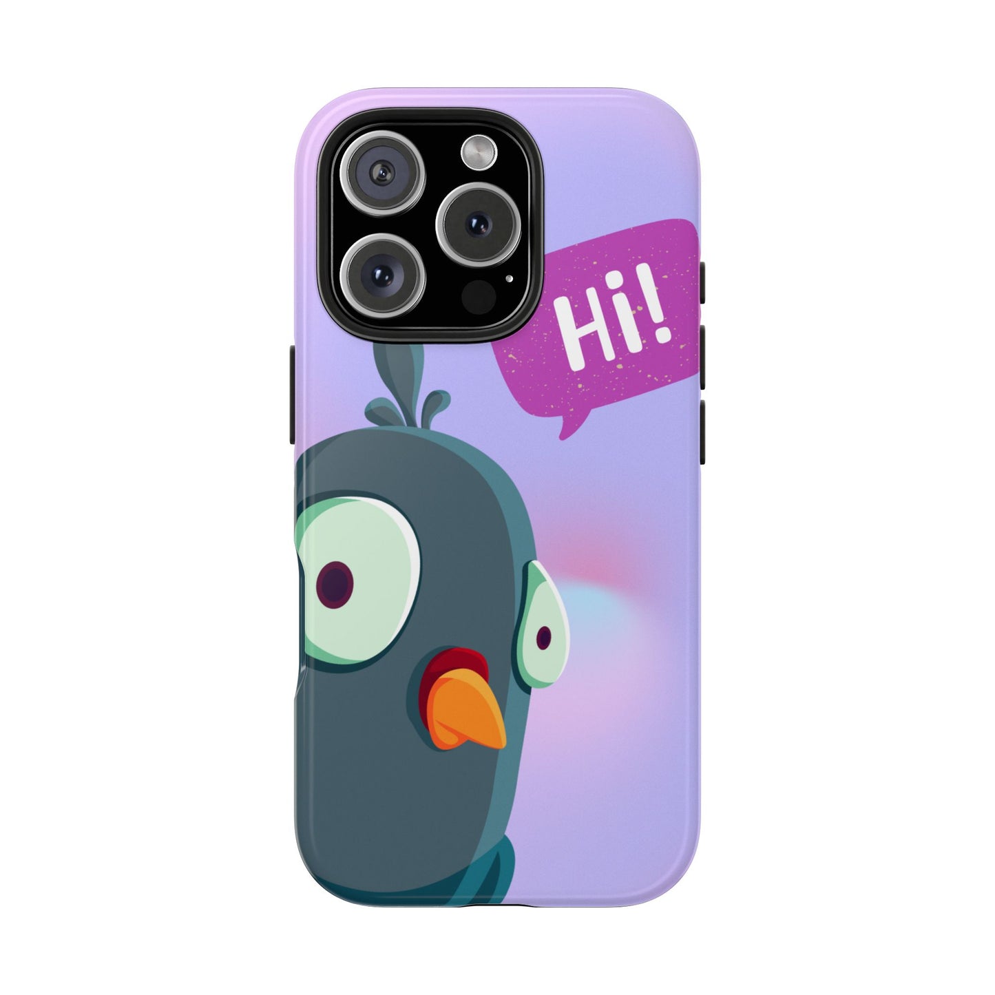 Colorful Cartoon Bird Tough Phone Case - Say Hi!
