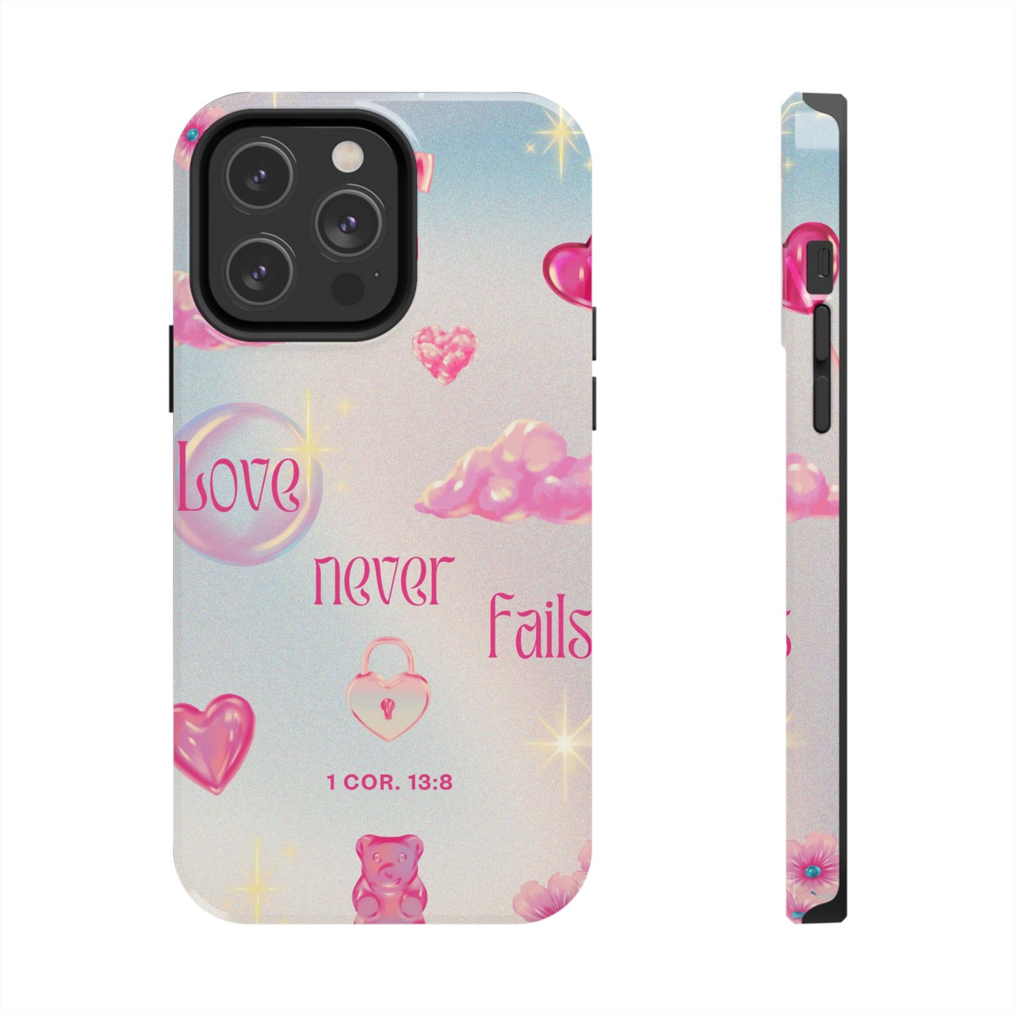 Love Never Fails Bible Verse Tough Phone Case