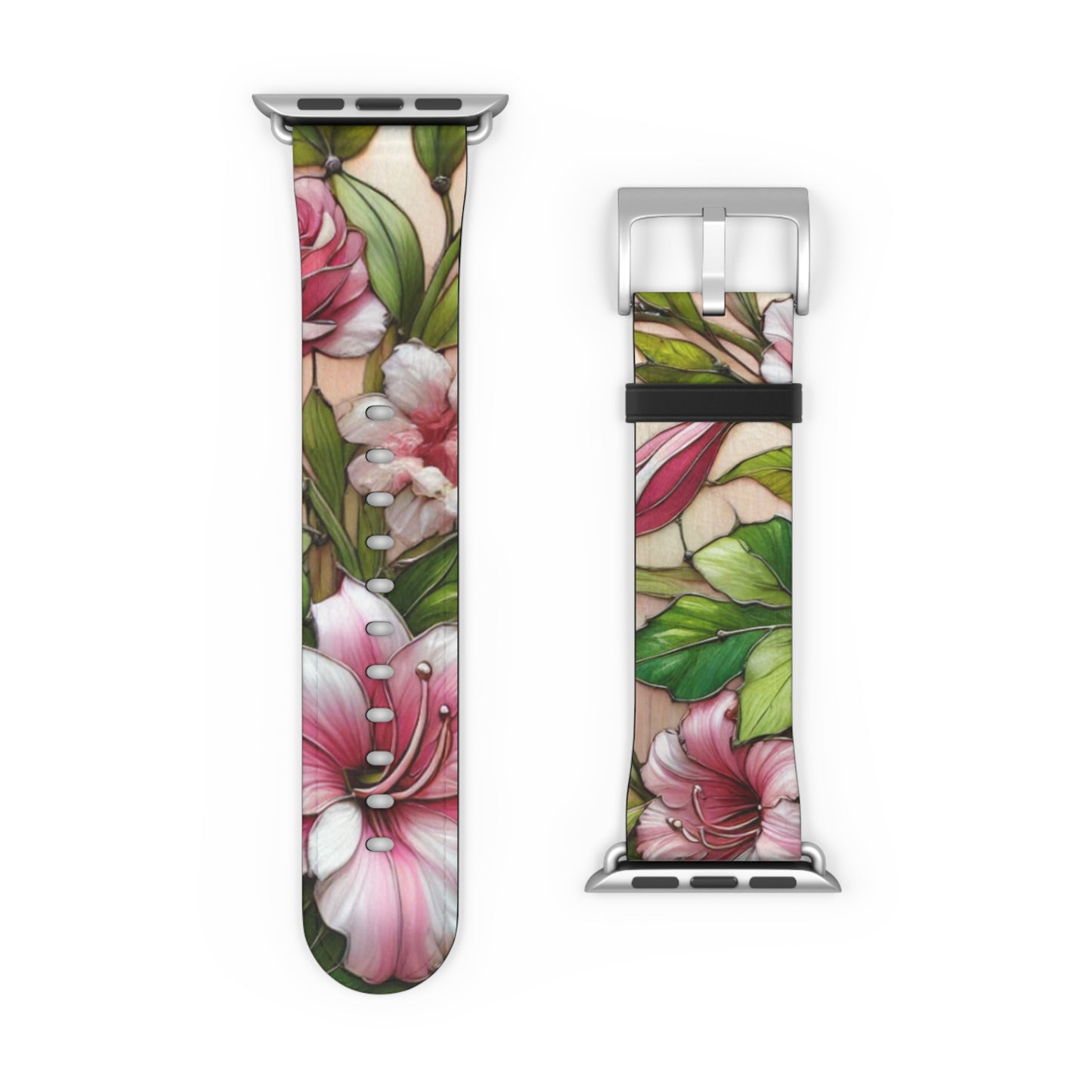 Floral Watch Band - Vibrant Bloom Design for Smartwatches
