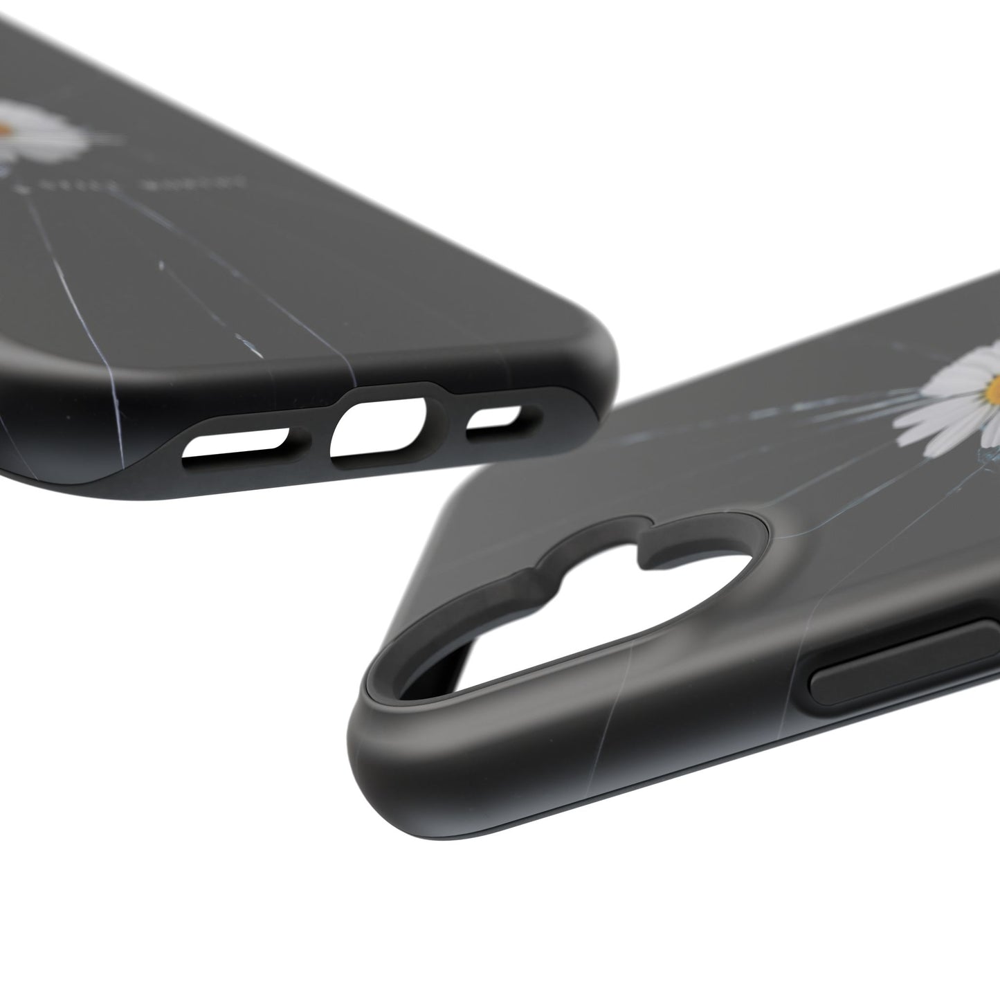Flawed But Still Worthy Phone Case - Tough Cases, Inspirational Gift, Floral Design, Self-Love