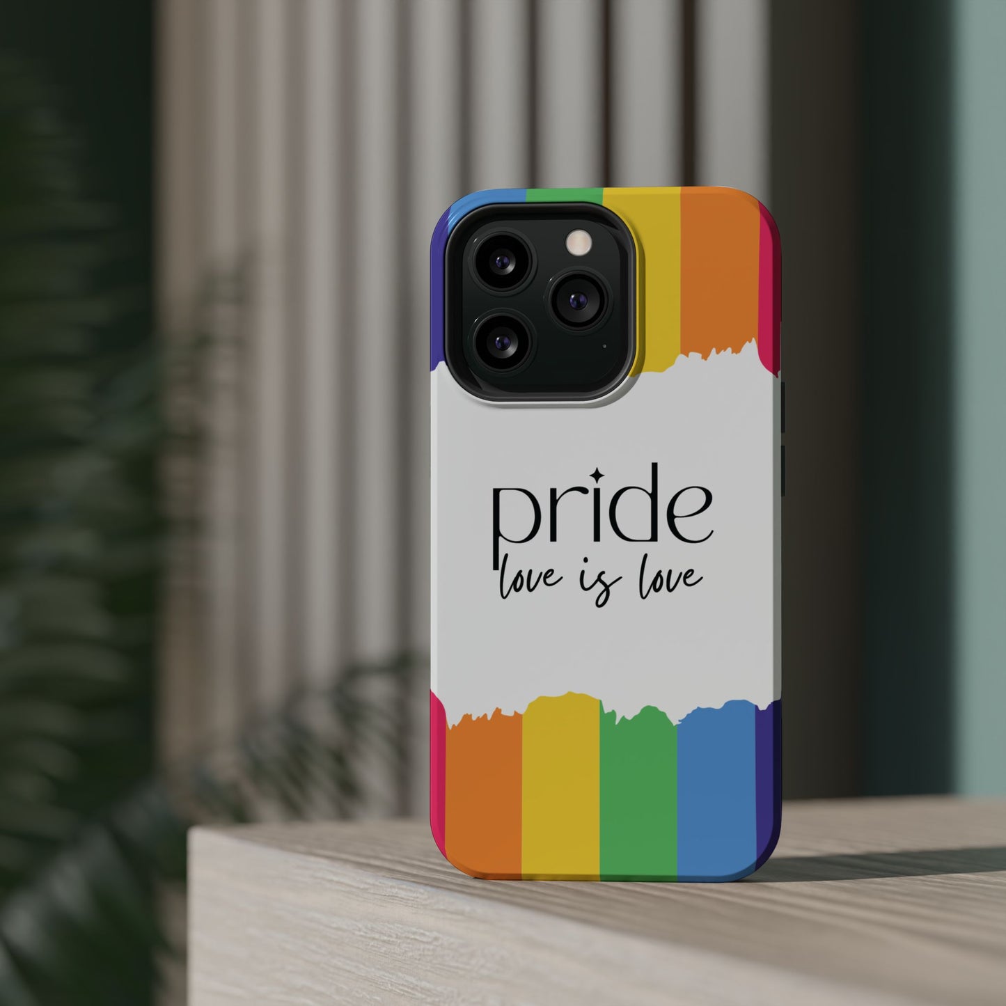 Pride - Love is Love, LGBTQ+, Rainbow Tough Phone Case