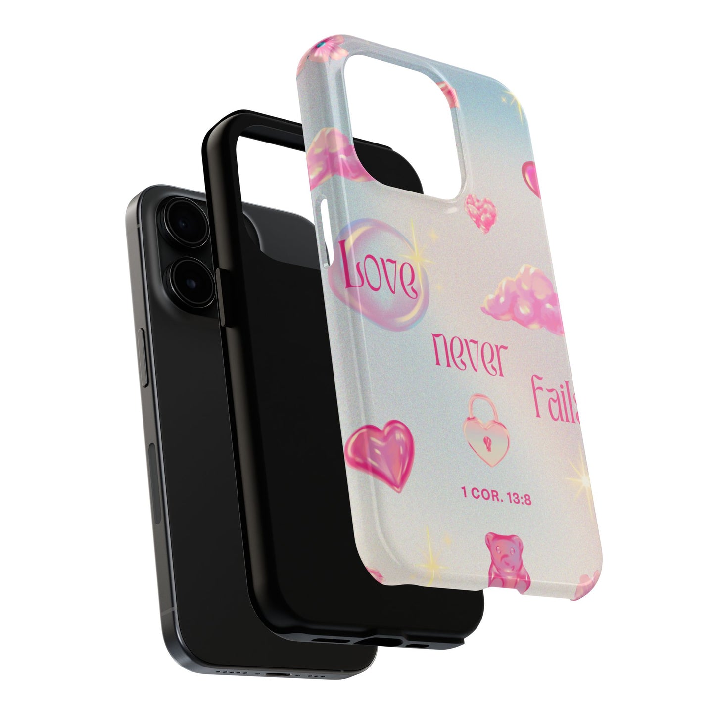 Love Never Fails Bible Verse Tough Phone Case