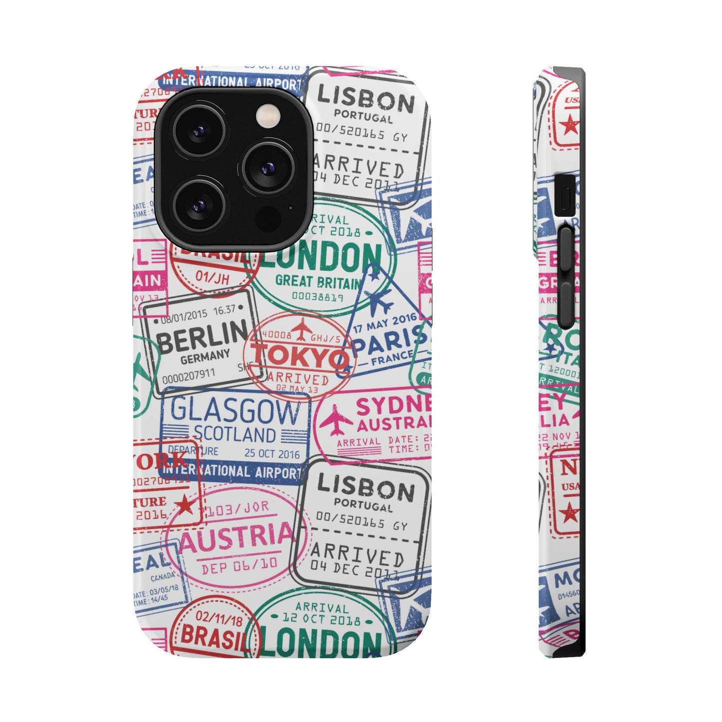 Travel-Inspired, Passport, Travelers, Adventure Stamp, Unique MAGNETIC Phone Case