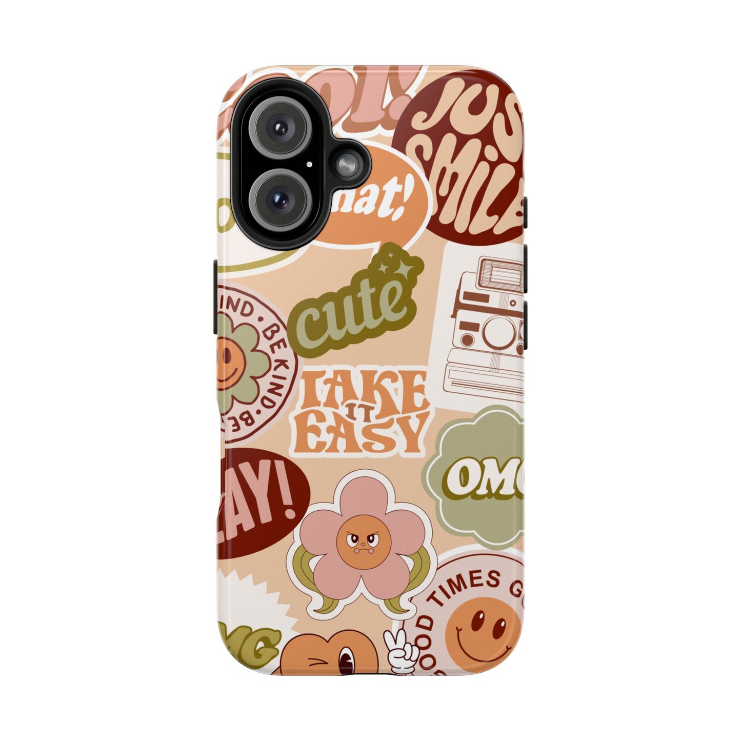 Vibrant, Positive Affirmation Sticker Phone Cases, Cute for Teens, Fun Ideas, Everyday Use