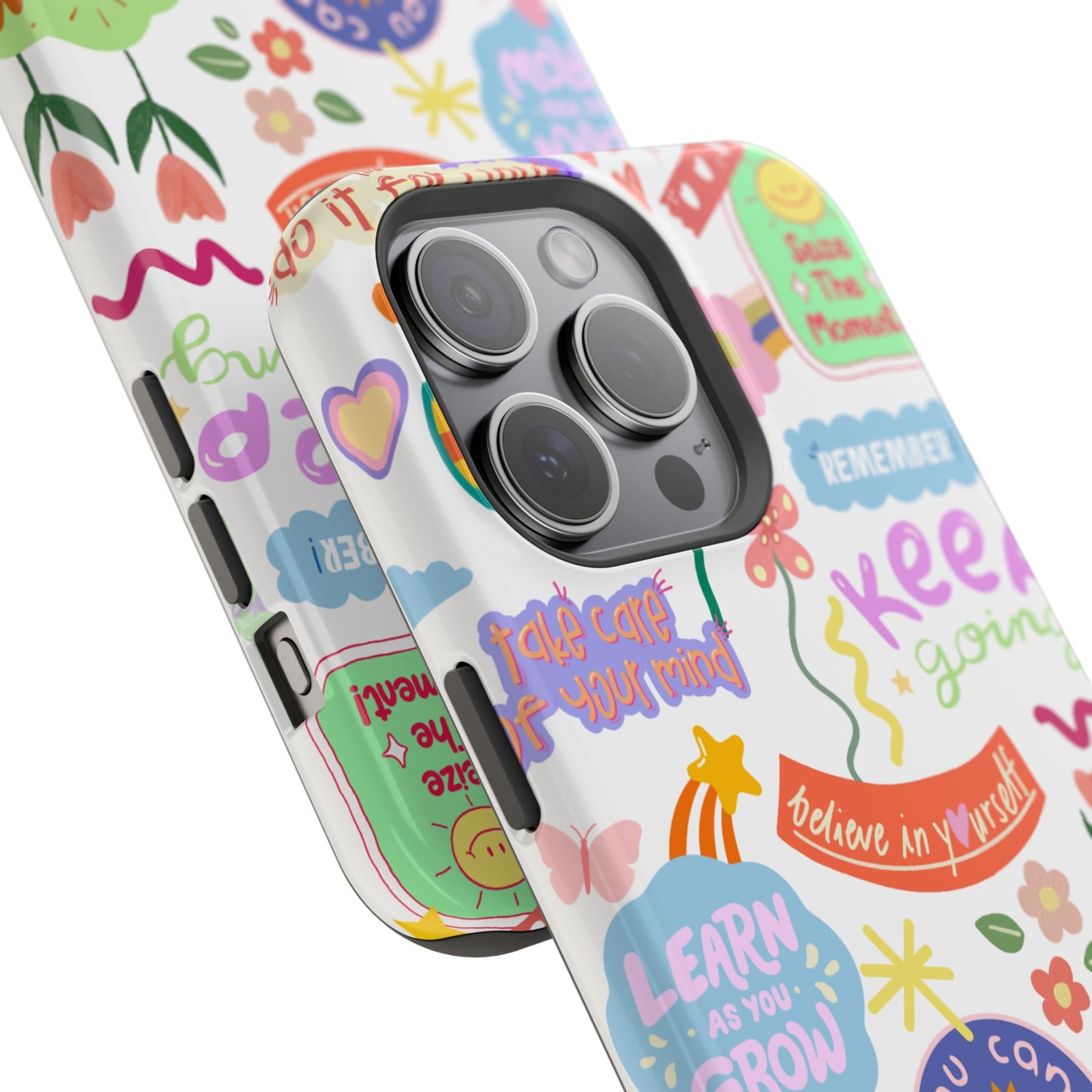 Inspirational, Motivational Phone Case, Cute Floral, Confidence Case, Gift for Her, Positive Vibes