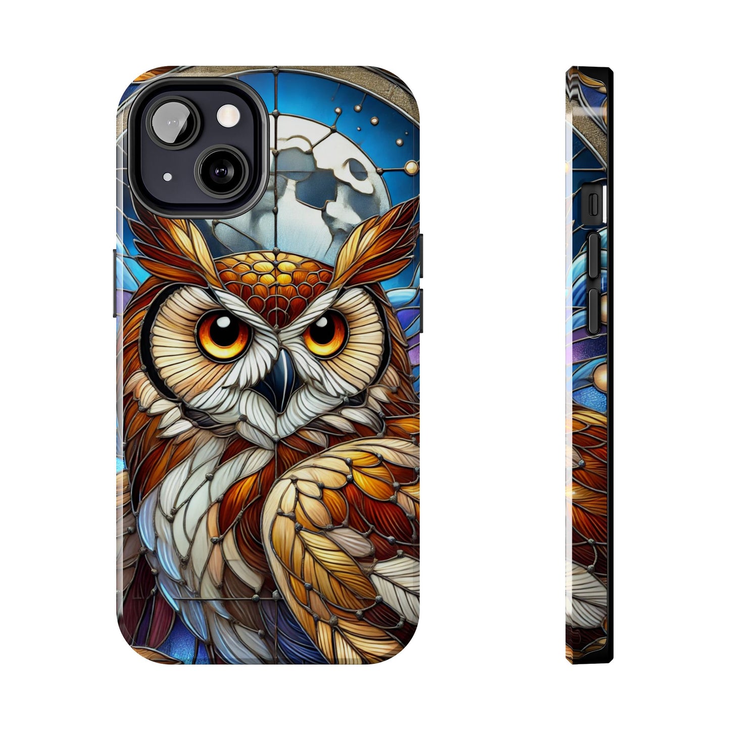 IPhone Case - Owl Stained Glass Design - Durable Protection