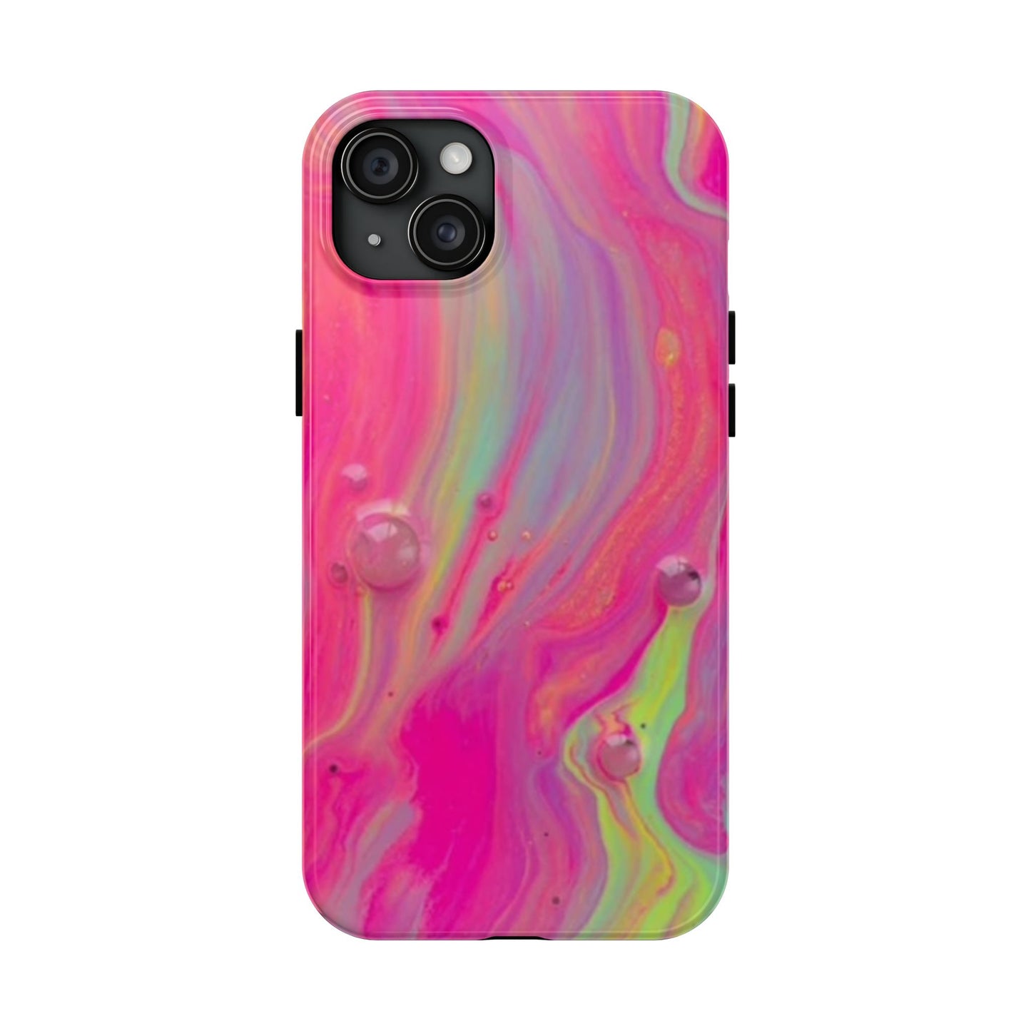 Colorful Swirl Futuristic Tough Phone Case, Stylish Durable Cover for Iphone