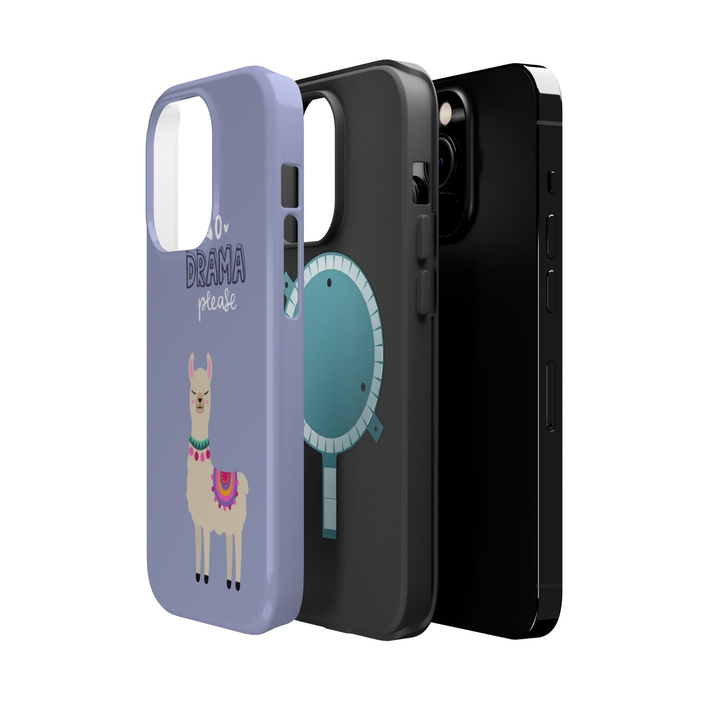 Cute Llama - No Drama MAGNETIC Tough Phone Case