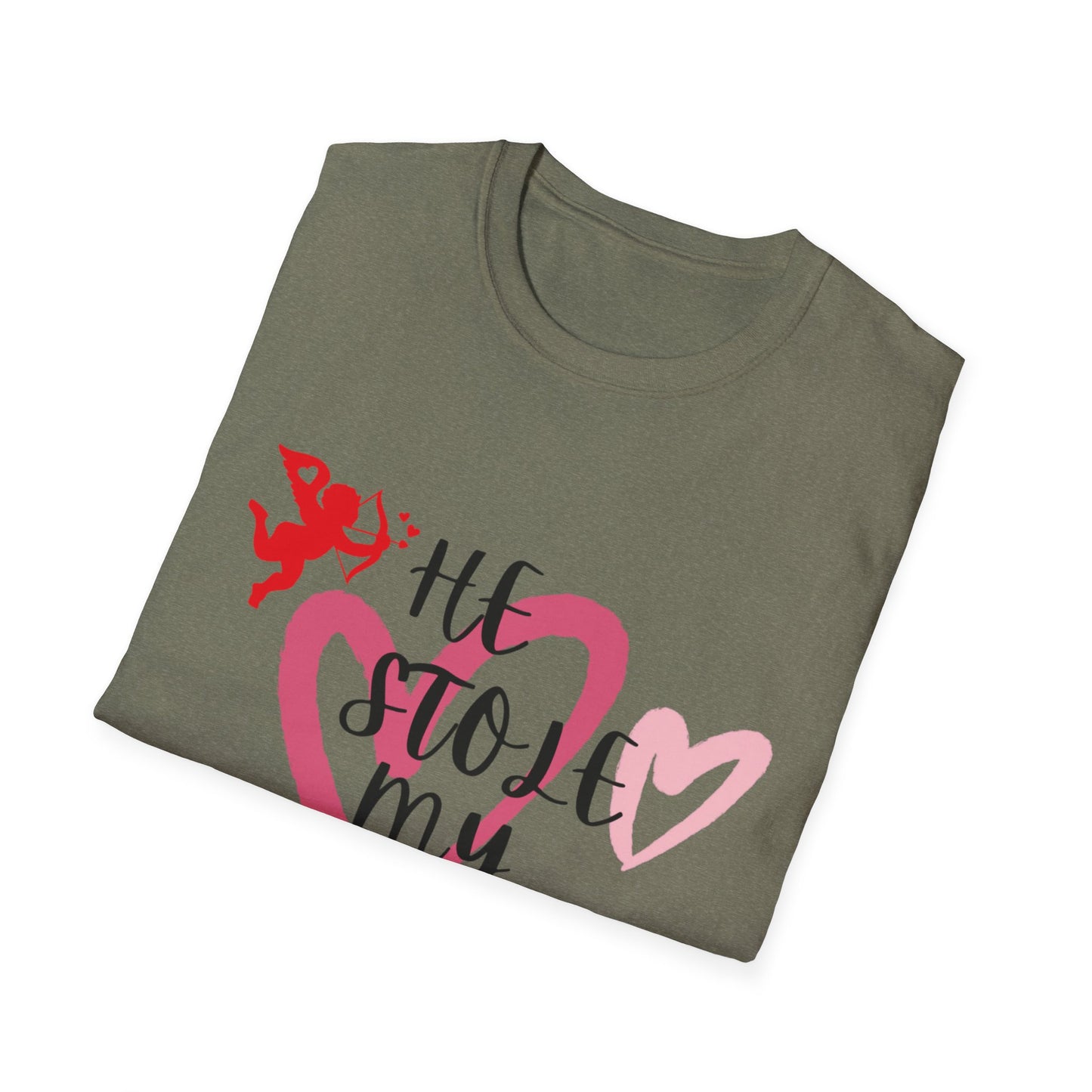 He Stole My Heart Unisex T-Shirt - Cute Valentine’s Day Couple Shift