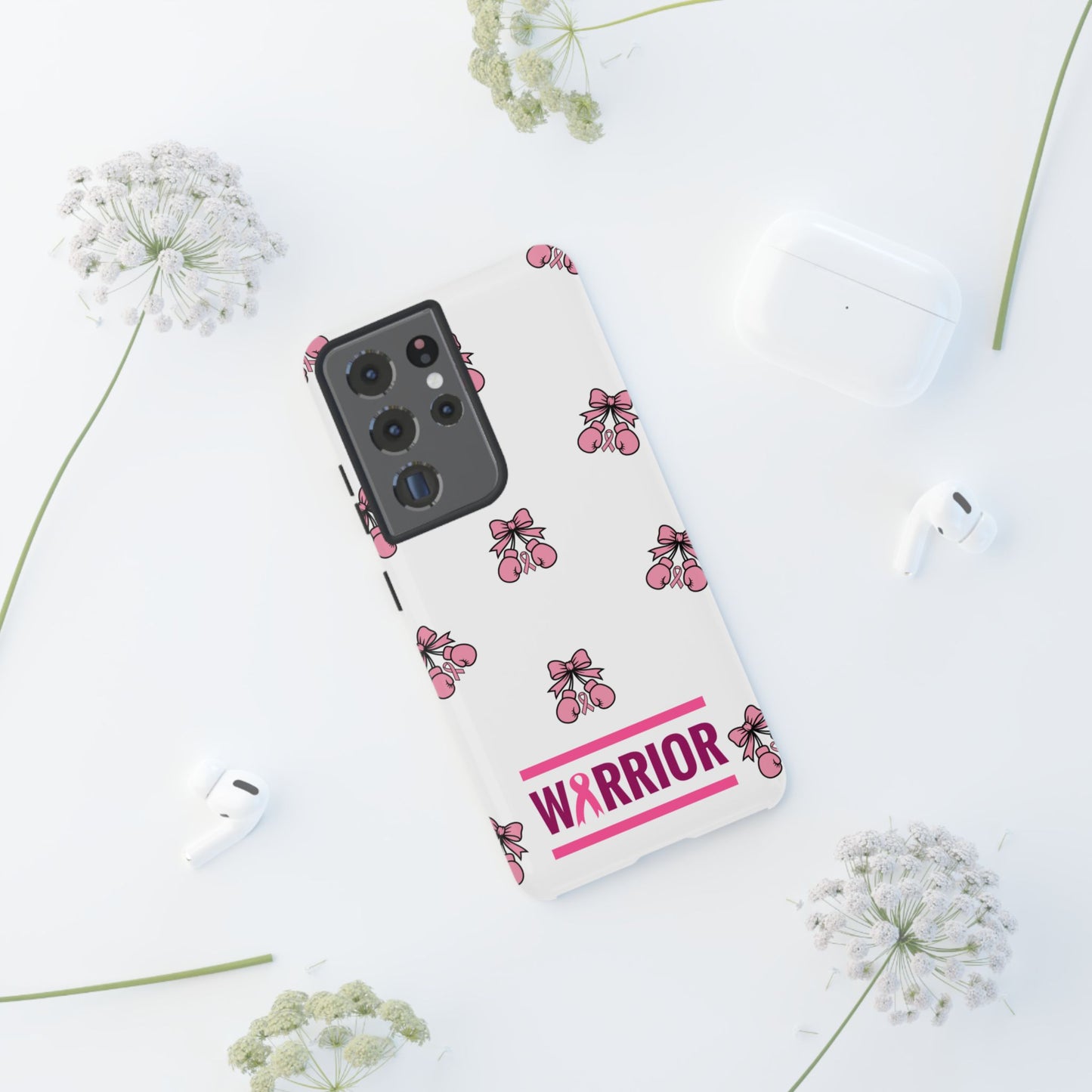 Phone Case - Pink Warrior Cancer Awareness Gift for Breast Cancer Survivor for Samsung
