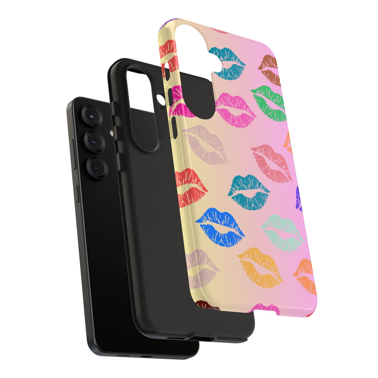 Kiss Print Tough Phone Cases Cute, Durable for Samsung