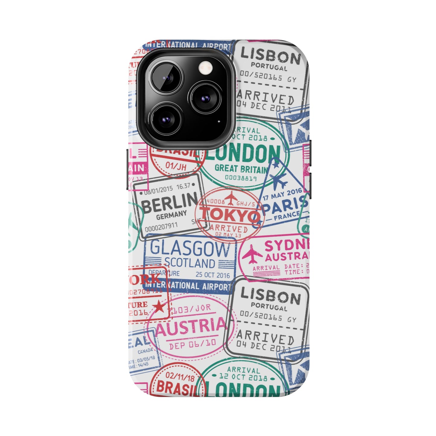 Travel-Inspired, Passport, Travelers, Adventure Stamp, Unique Phone Case