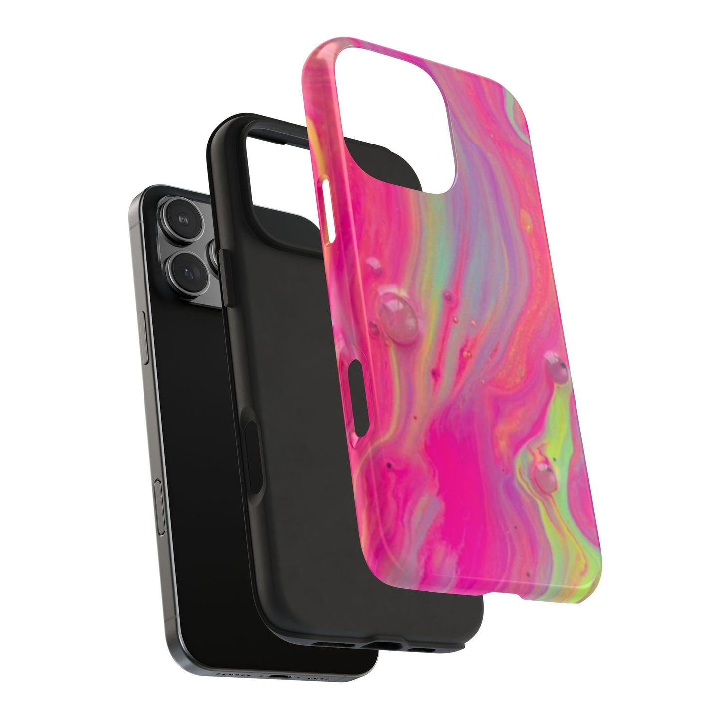 Colorful Swirl Futuristic Tough Phone Case, Stylish Durable Cover for Iphone