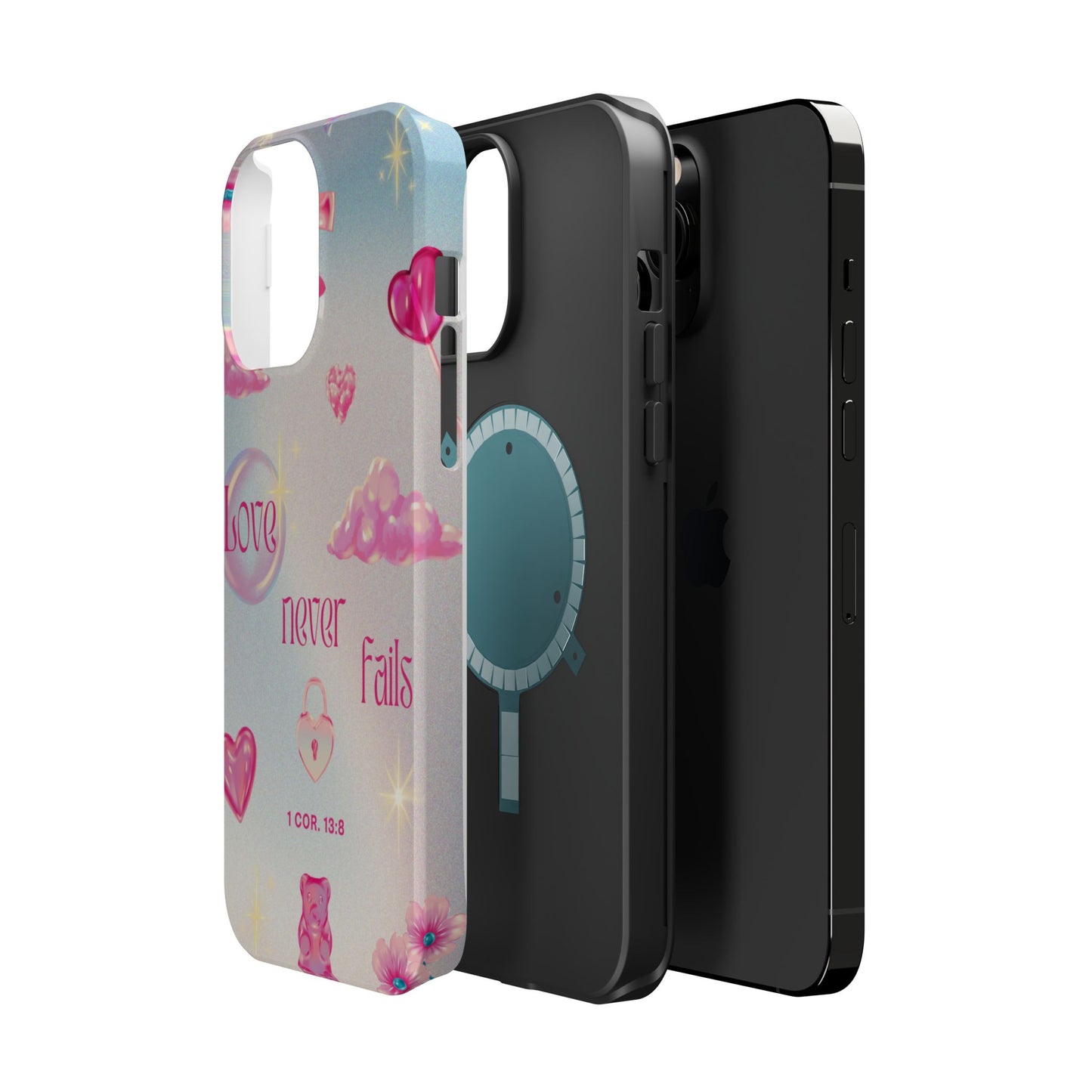 Love Never Fails Bible Verse Tough MAGNETIC Phone Case