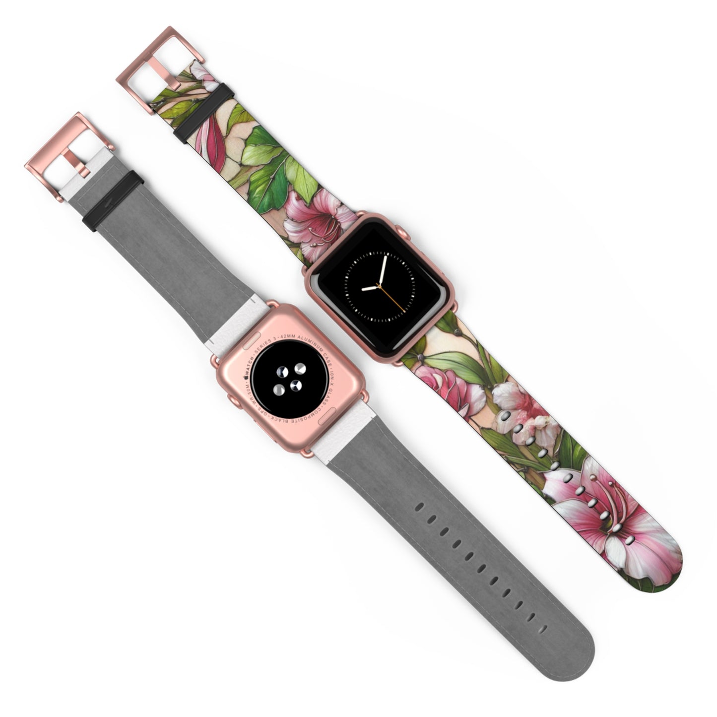 Floral Watch Band - Vibrant Bloom Design for Smartwatches