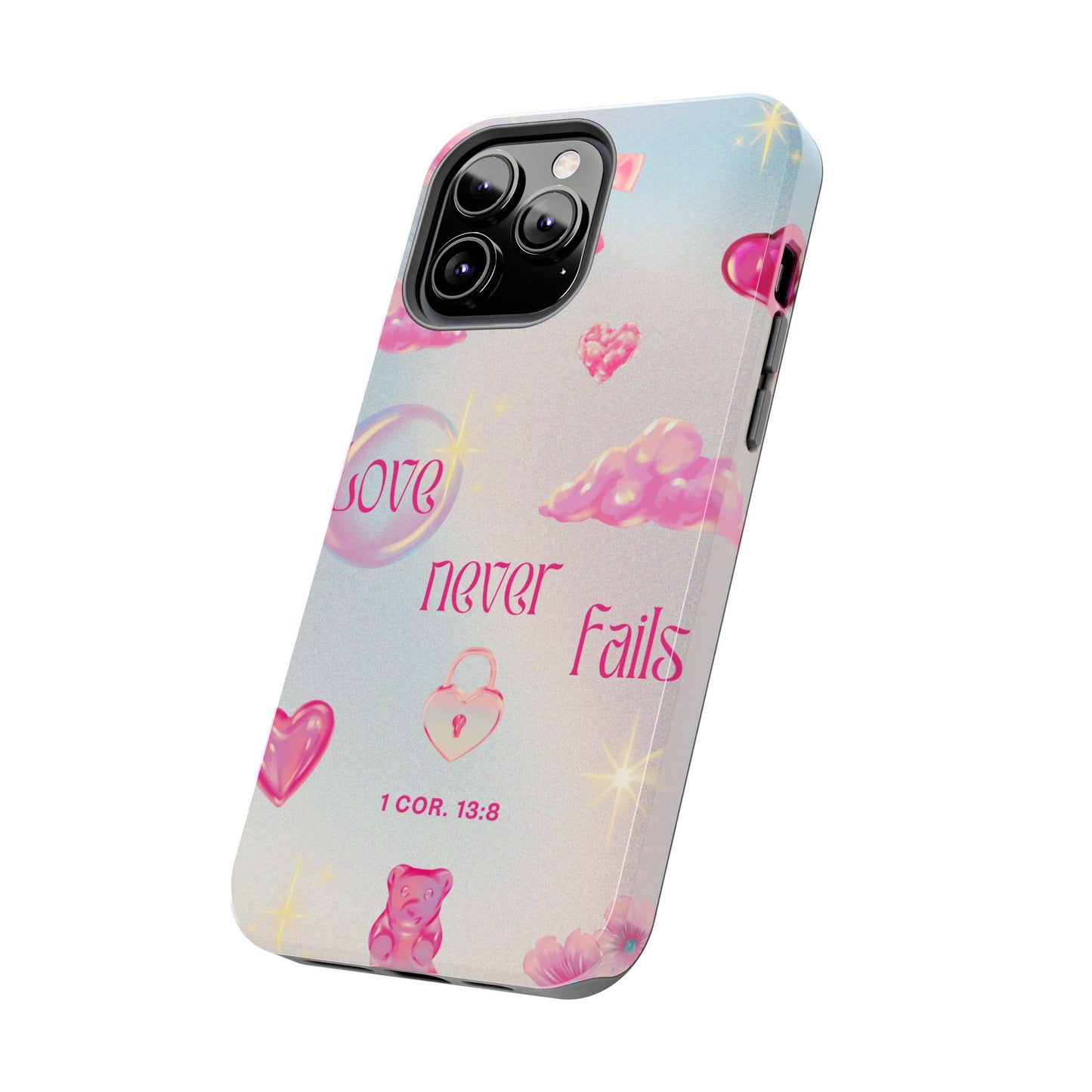 Love Never Fails Bible Verse Tough Phone Case