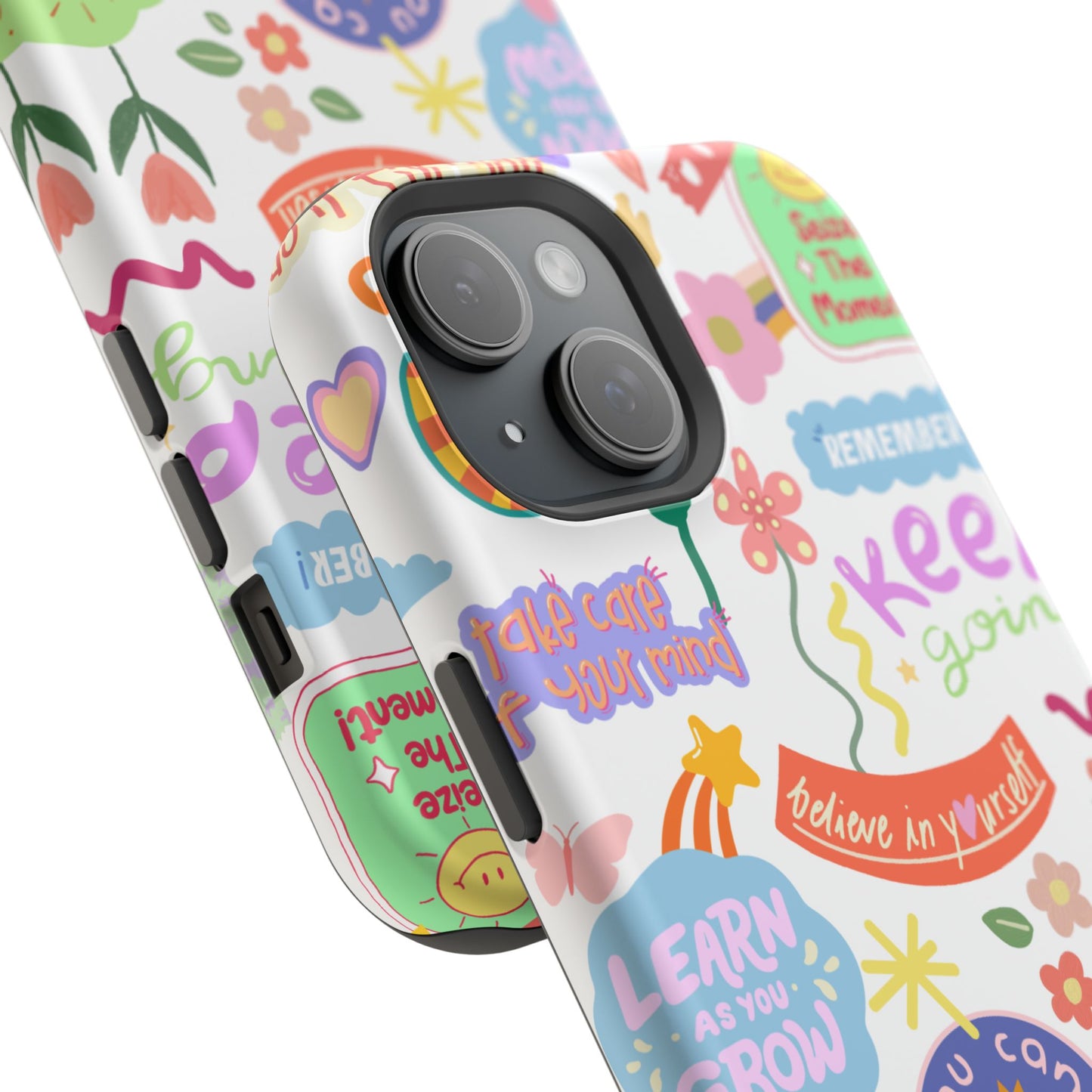 Inspirational, Motivational Phone Case, Cute Floral, Confidence Case, Gift for Her, Positive Vibes