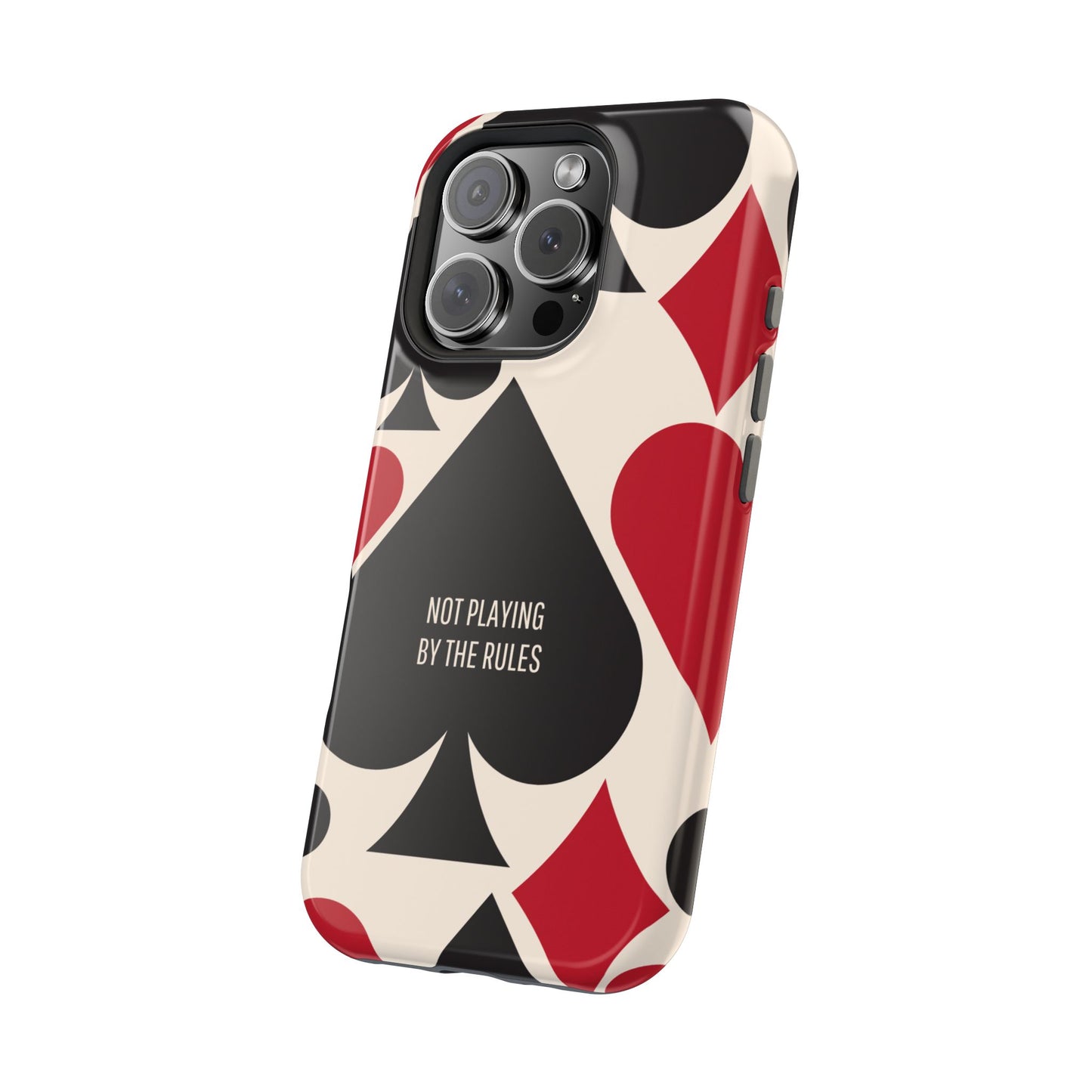Bold Playing Card Tough Phone Case - Not Playing by the Rules for Iphone