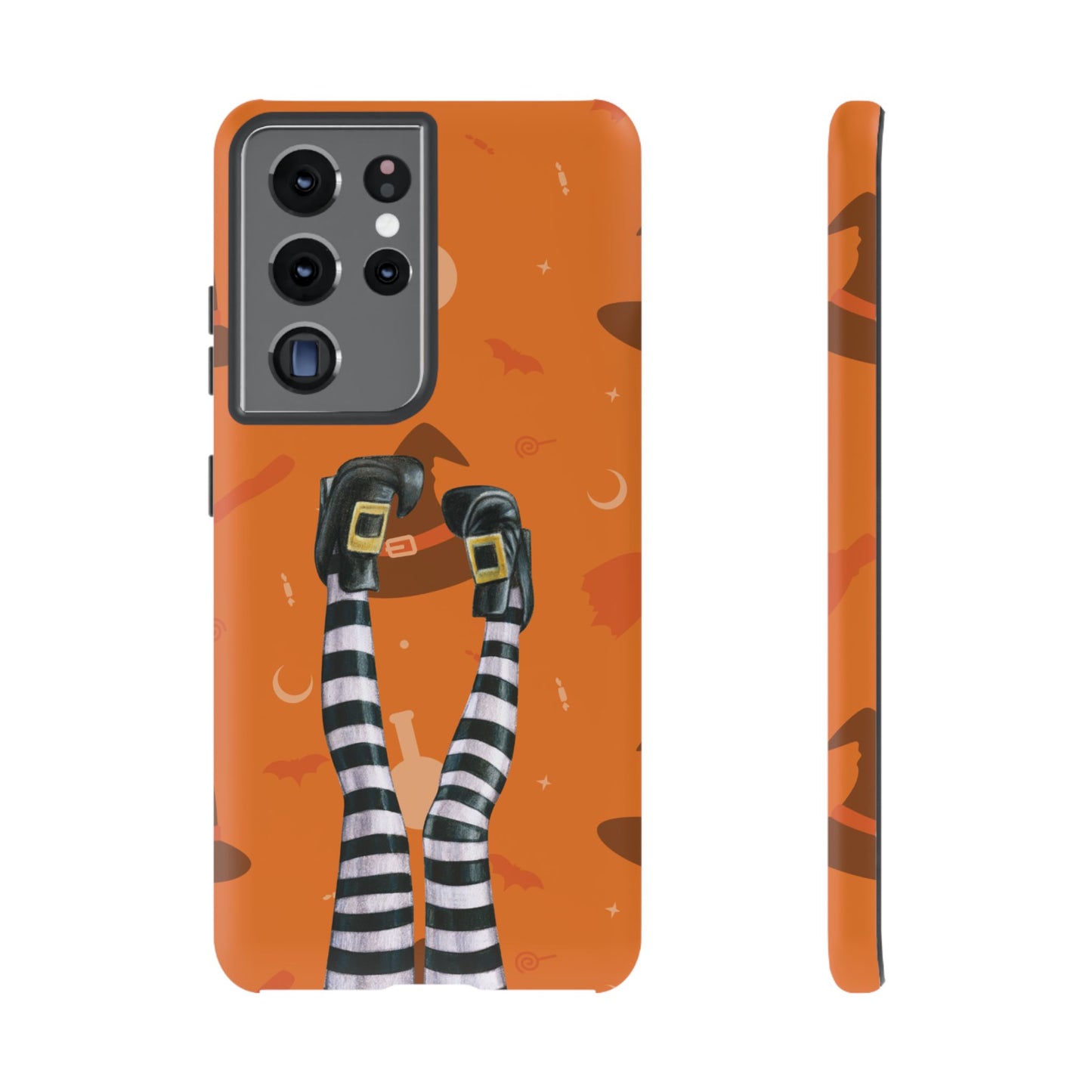 Halloween Phone Case, Spooky Design, Witch Legs for Samsung