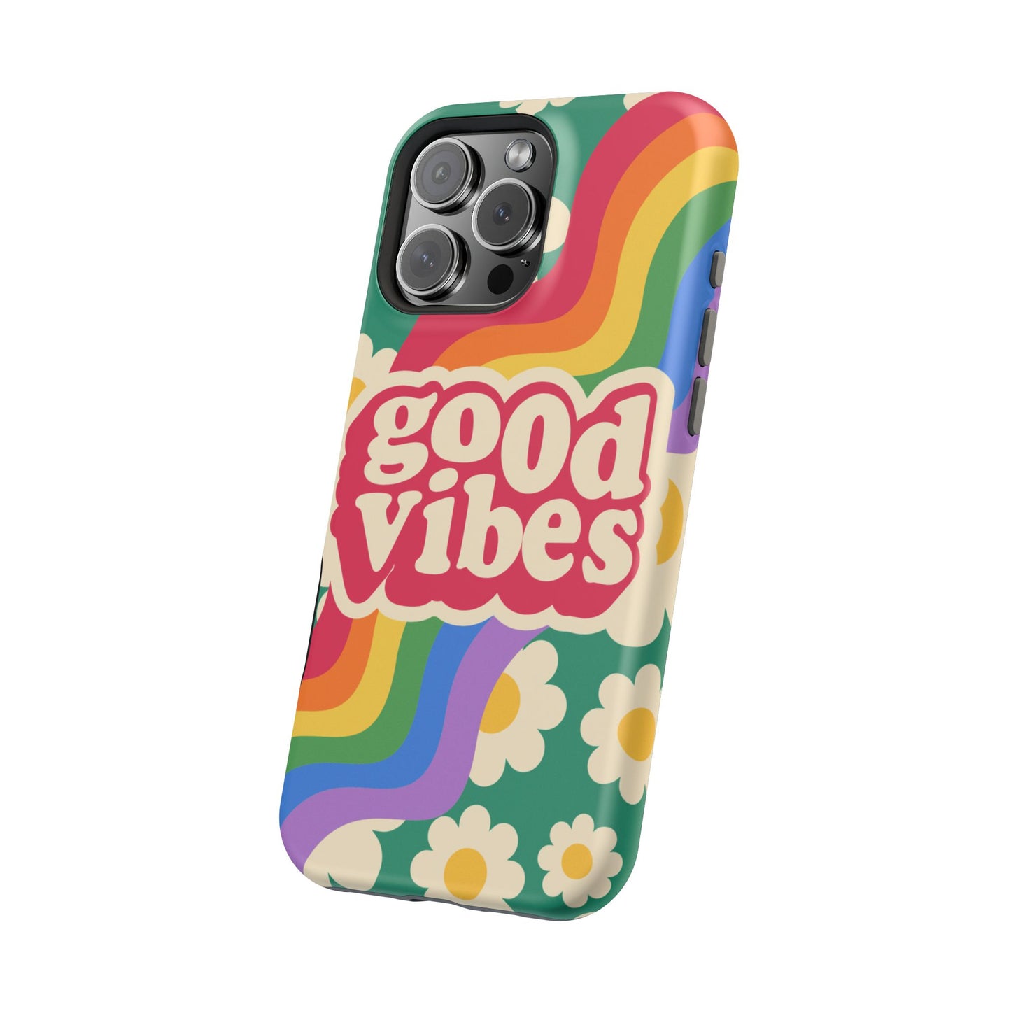 Good Vibes MAGNETIC Tough Phone Cases, Colorful, Cheerful Phone Protection, Gifts for Friends