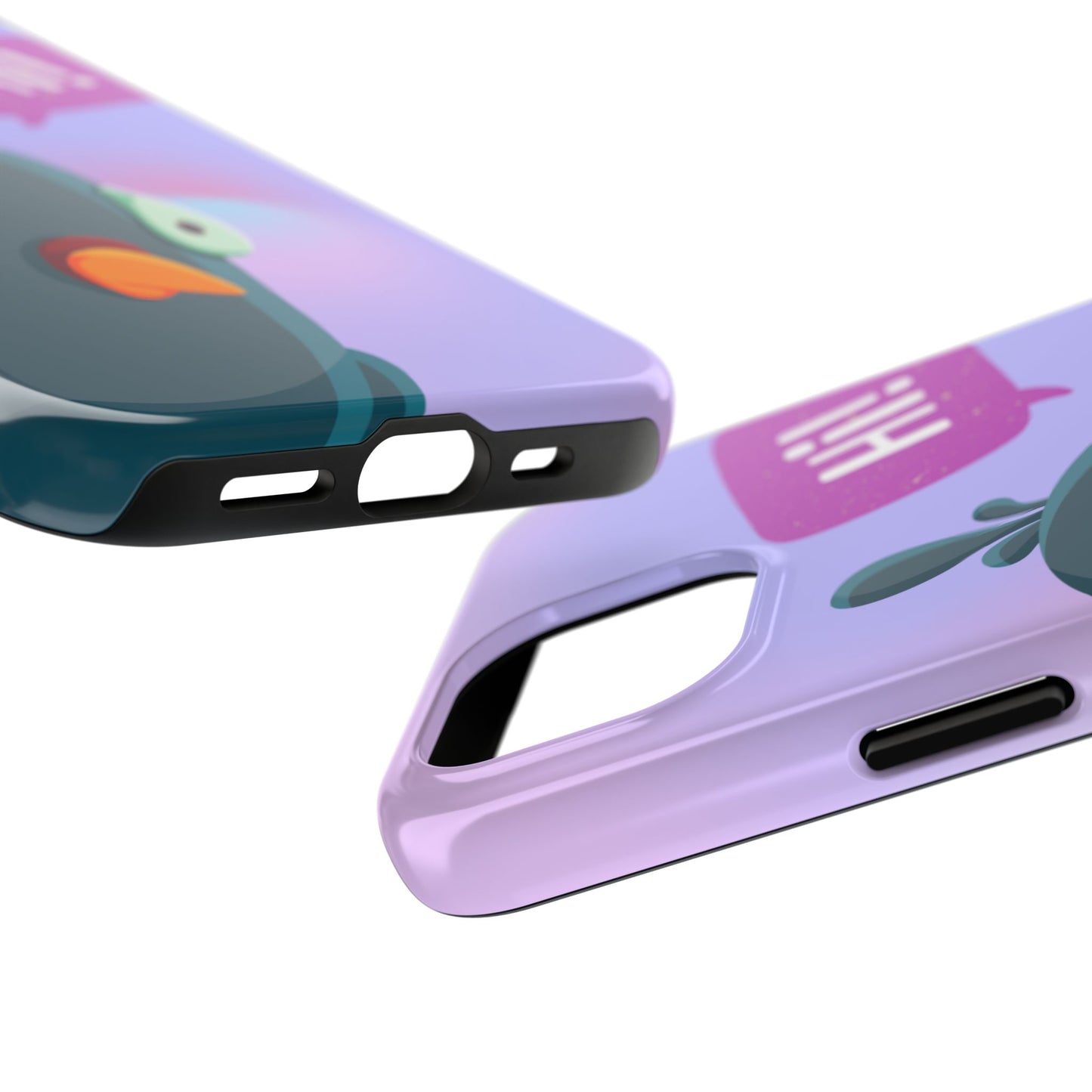 Colorful Cartoon Bird Tough Phone Case - Say Hi!