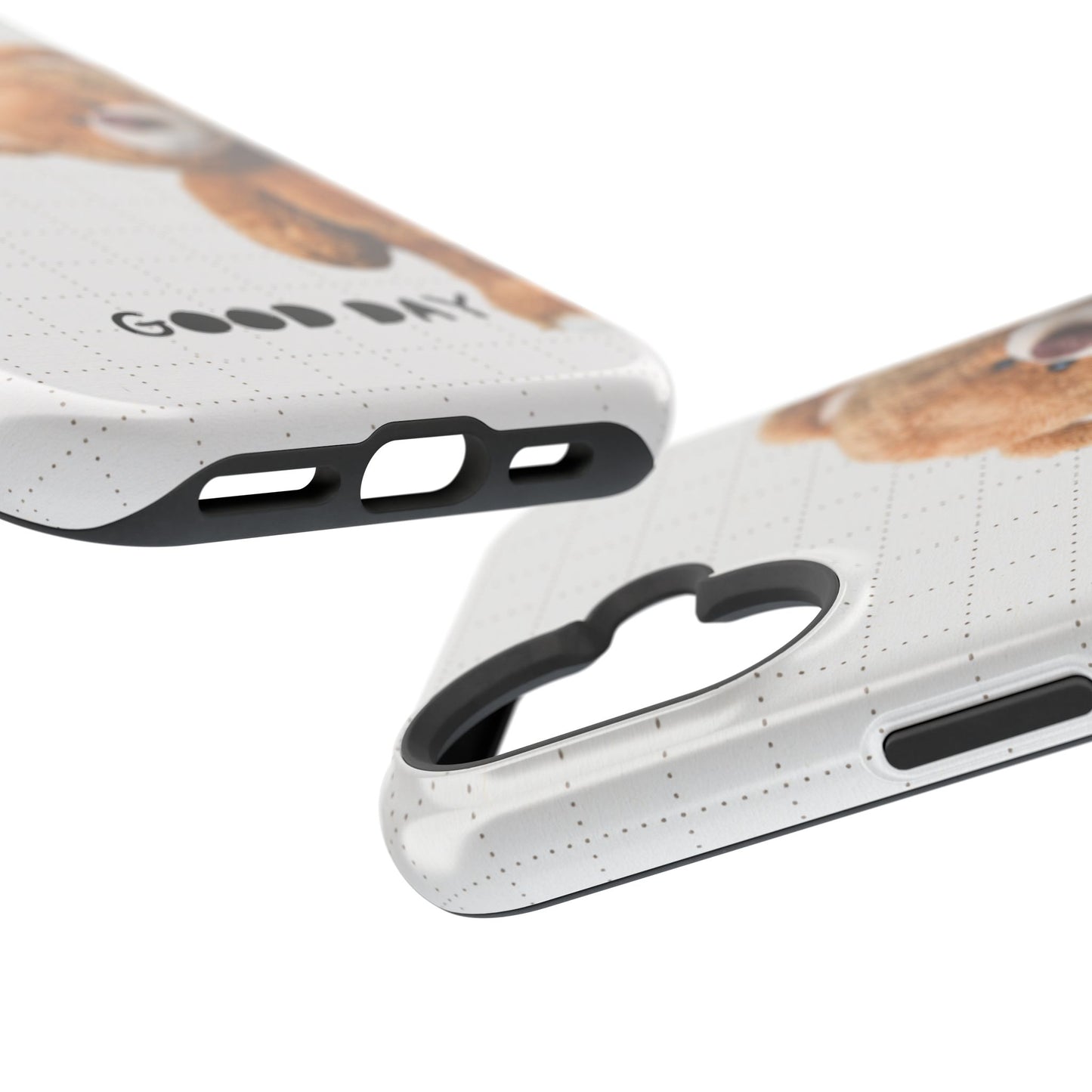 Good Day Teddy Bear MAGNETIC Phone Cases, Cute, Gift for Friends, Teddy Bear Lover's Case