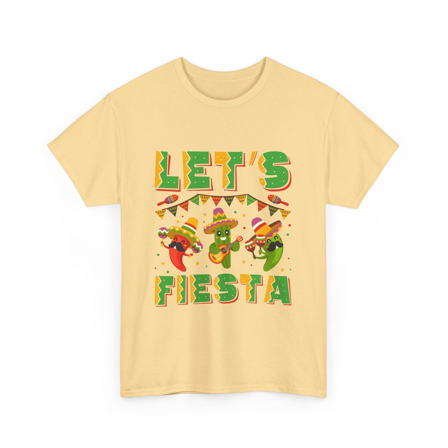 Let's Fiesta Unisex Heavy Cotton Tee - Fun Party Shirt for Celebrations