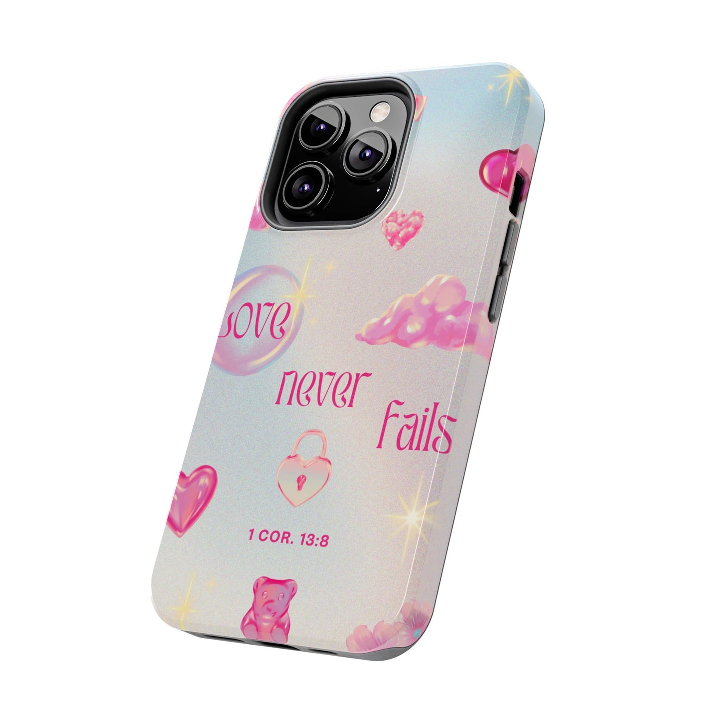Love Never Fails Bible Verse Tough Phone Case