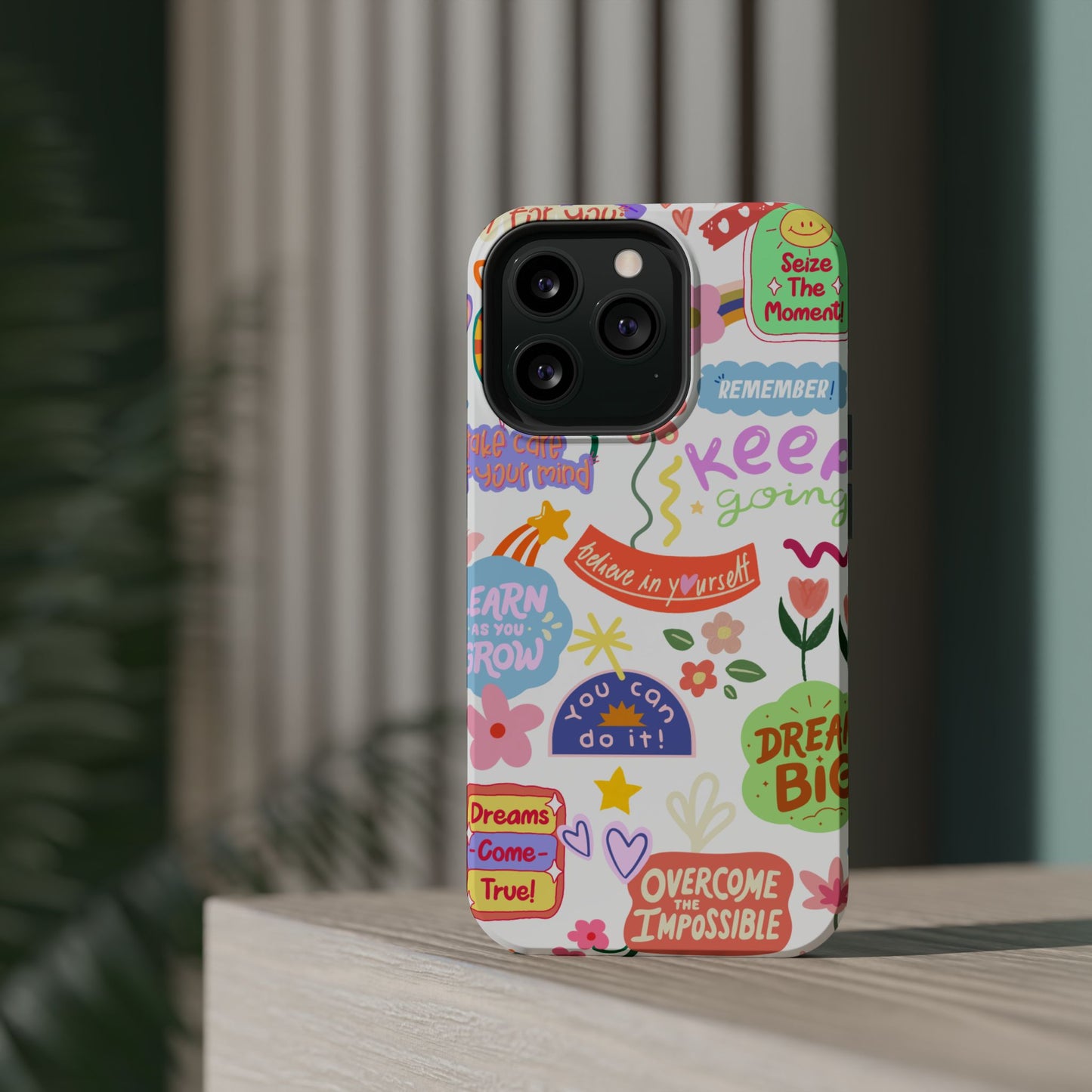 Inspirational, Motivational Phone Case, Cute Floral, Confidence Case, Gift for Her, Positive Vibes