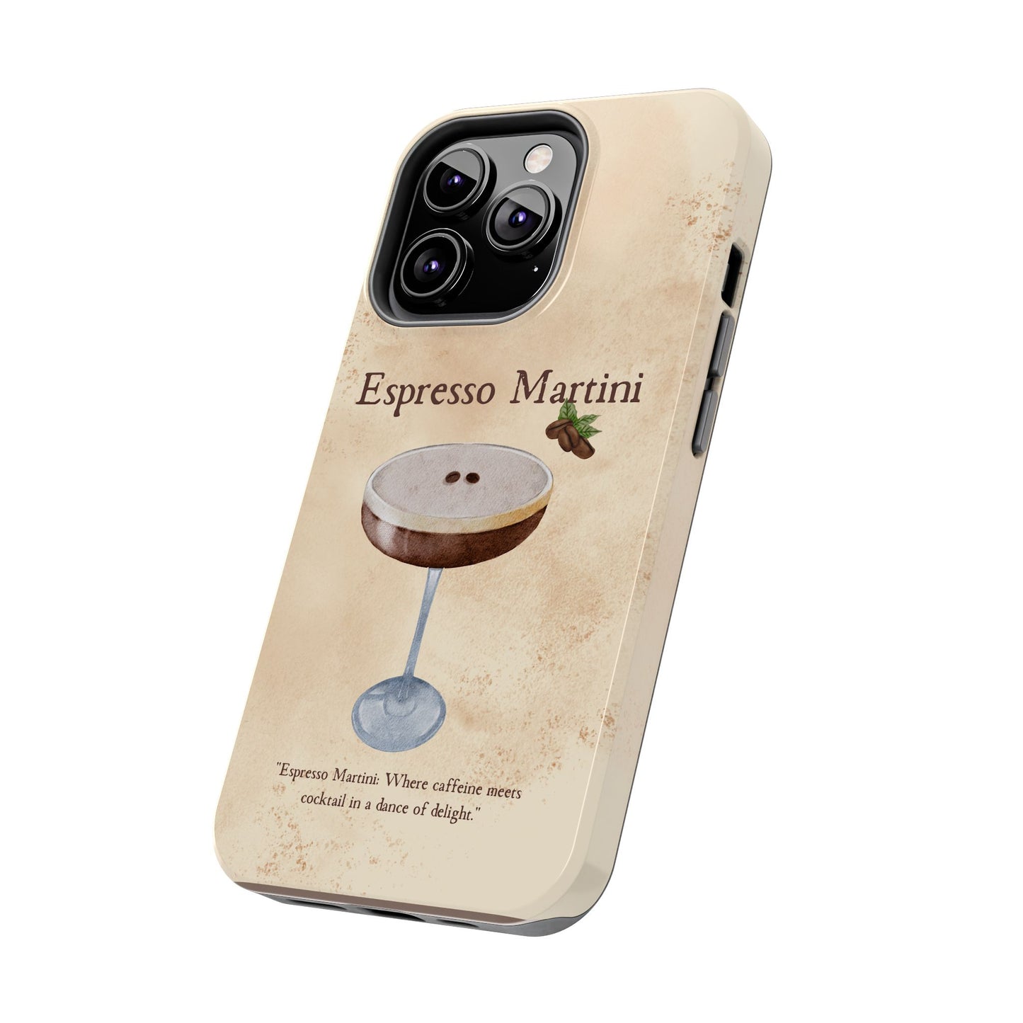 Espresso Martini Tough Phone Cases | Stylish Drink Design | Unique Gift for Cocktail Lovers | Perfect for Any Occasion
